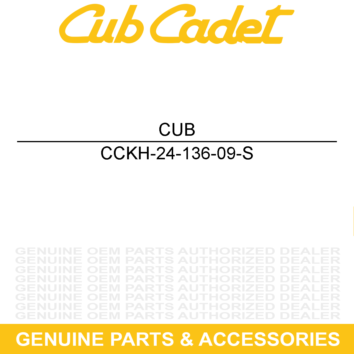 CUB CADET KH-24-136-09-S Oil Filter