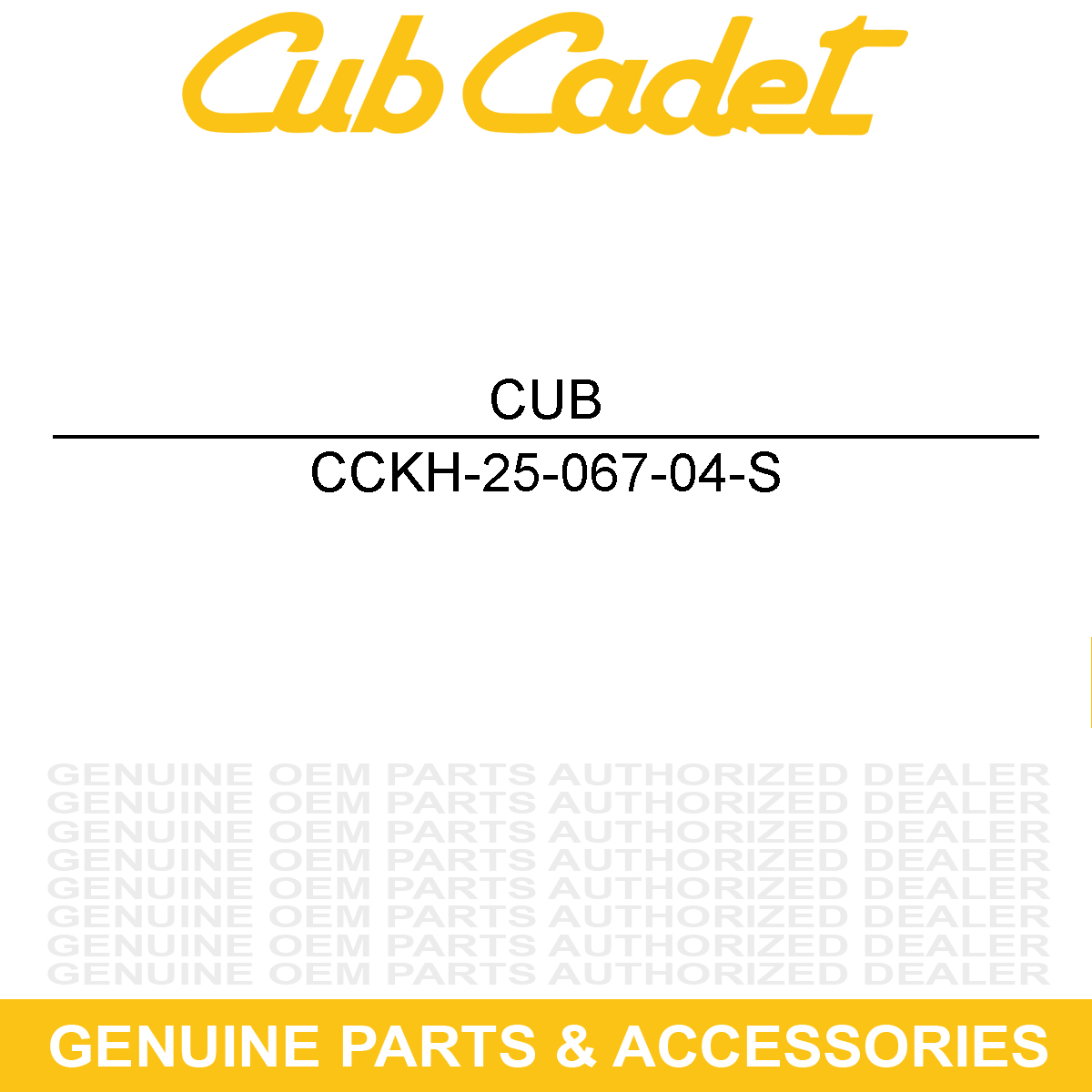 CUB CADET KH-25-067-04-S Rod