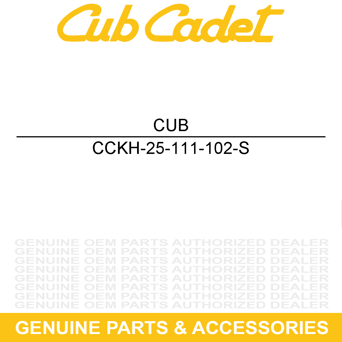 CUB CADET KH-25-111-102-S Fuel Hose