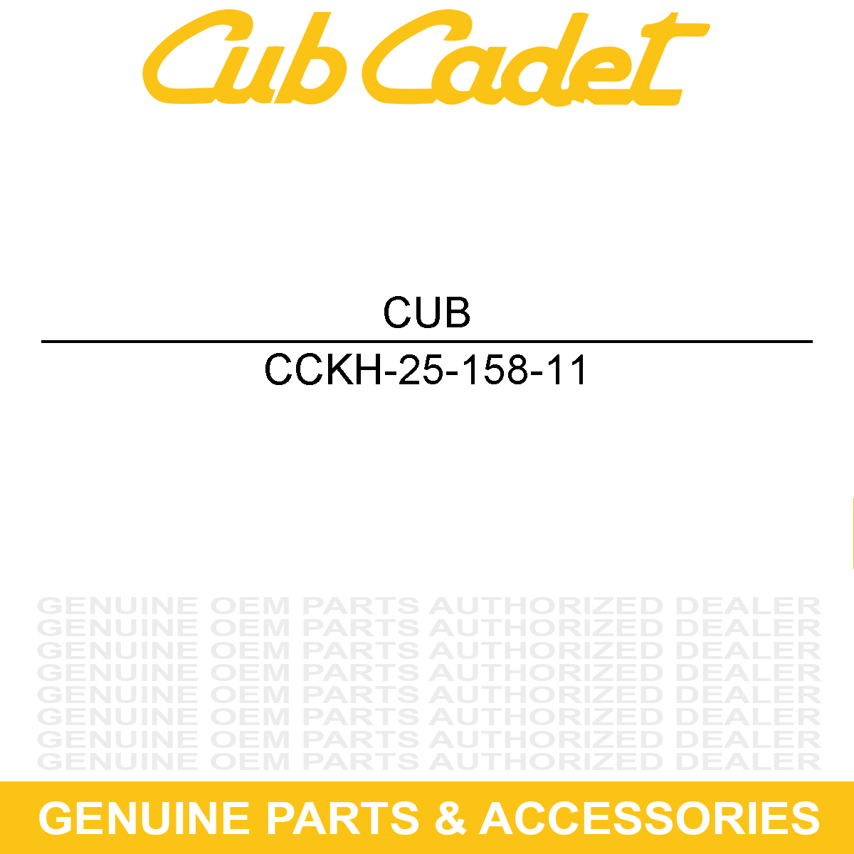 CUB CADET KH-25-158-11 Bushing