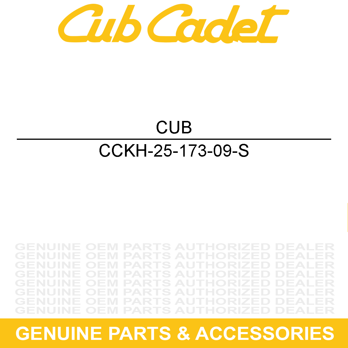CUB CADET KH-25-173-09-S Cap