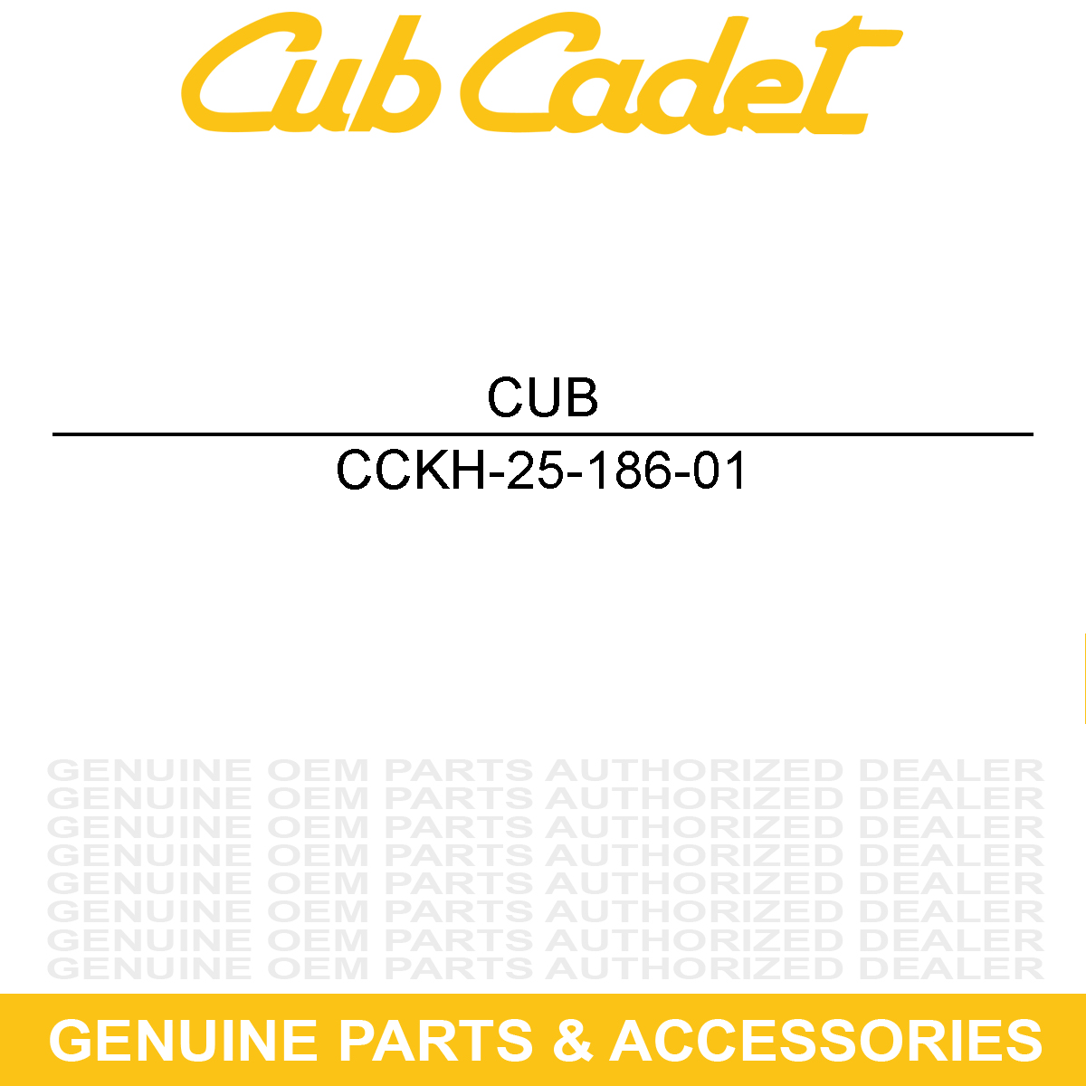 CUB CADET KH-25-186-01 Arm