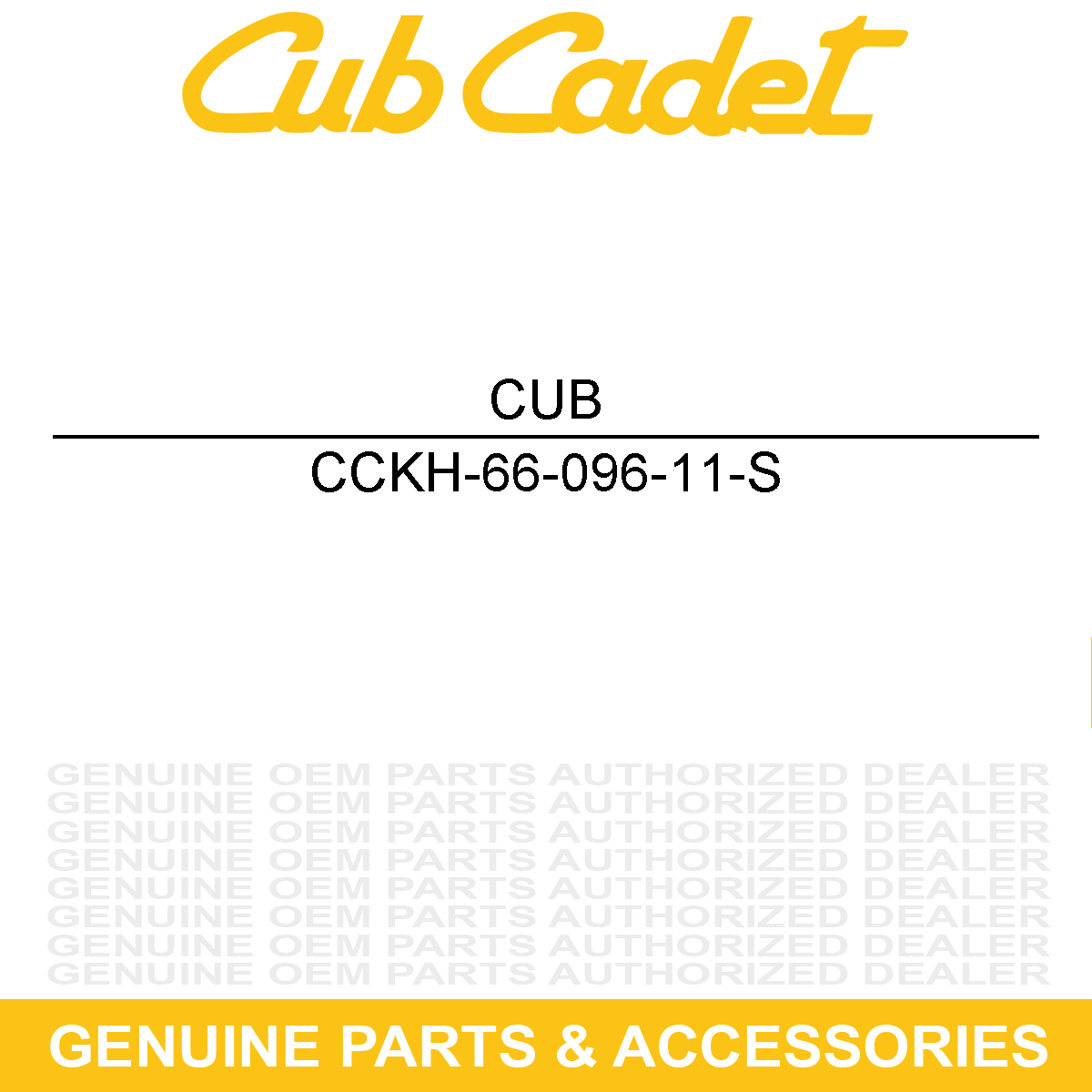 CUB CADET KH-66-096-11-S Cover