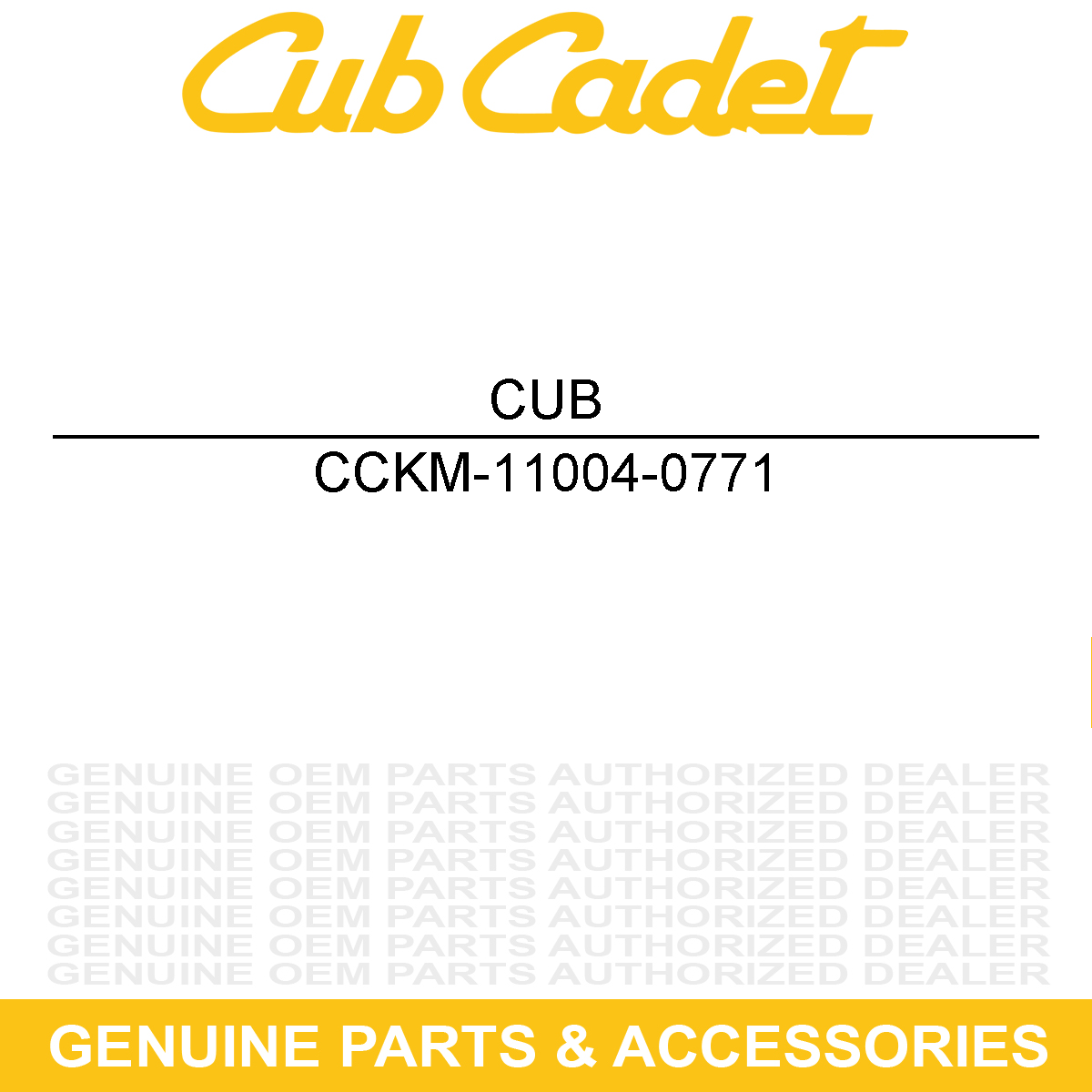 CUB CADET KM-11004-0771 Gasket