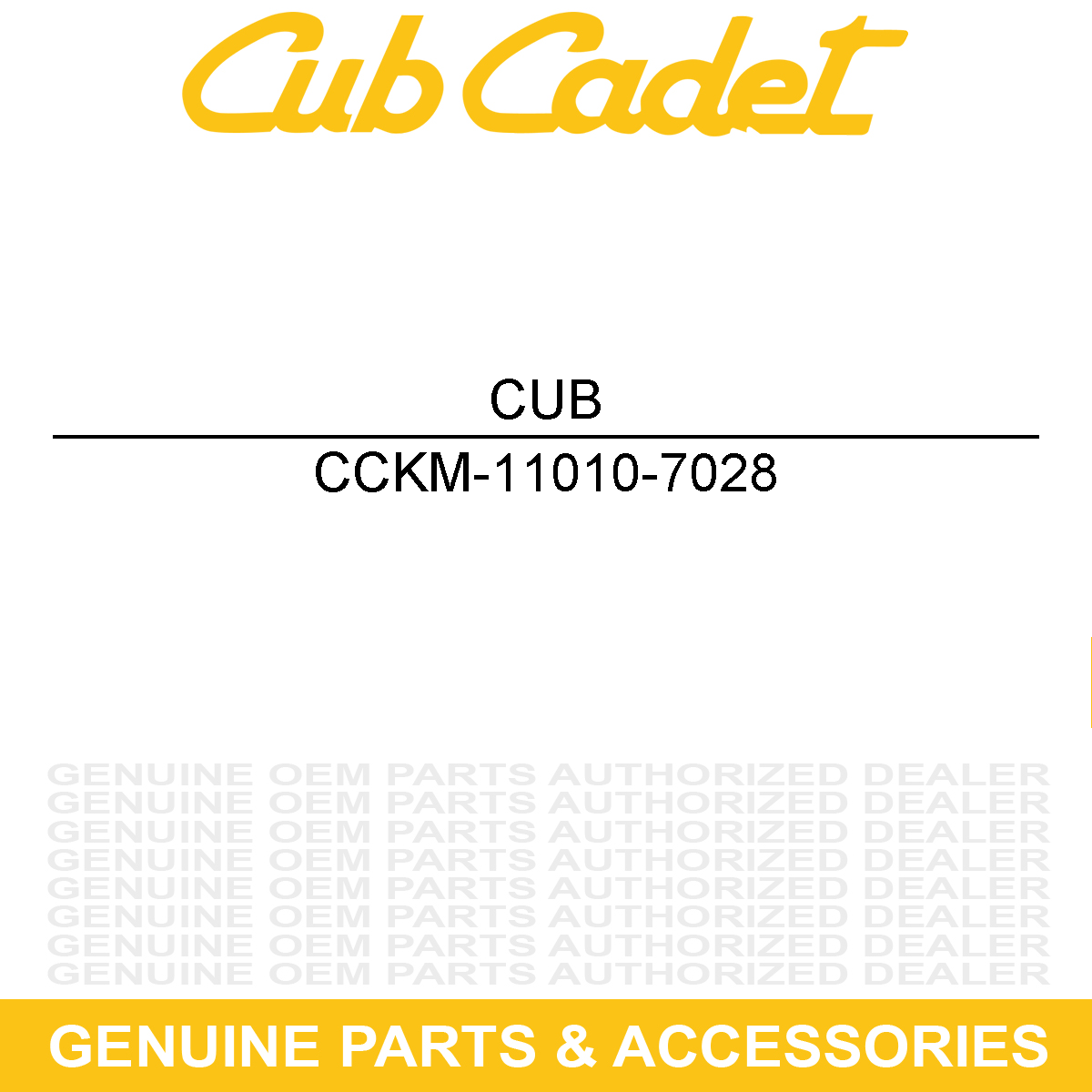 CUB CADET KM-11010-7028 Filter