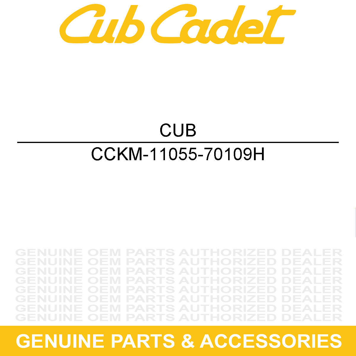 CUB CADET KM-11055-70109H Bracket