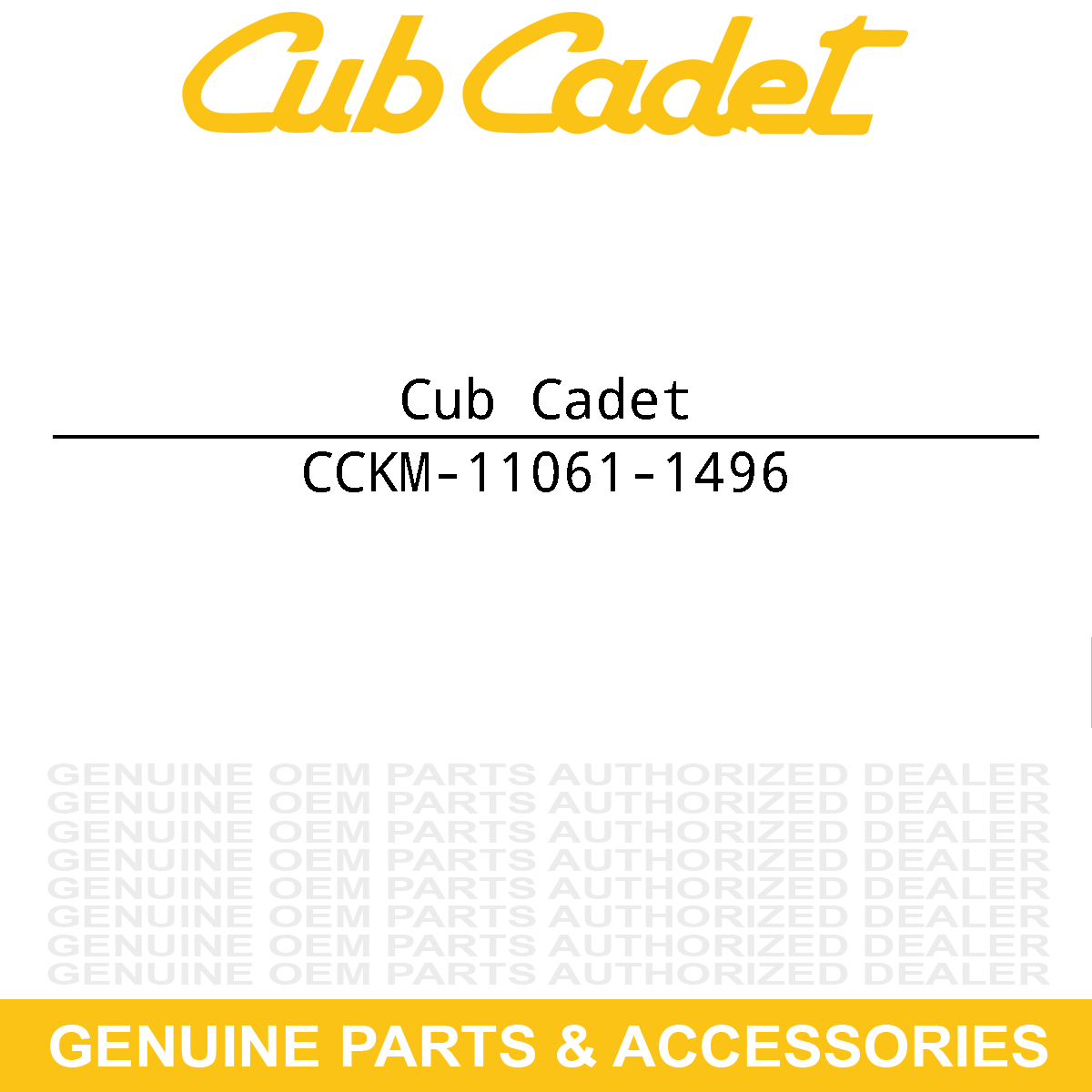 CUB CADET KM-11061-1496 Gasket