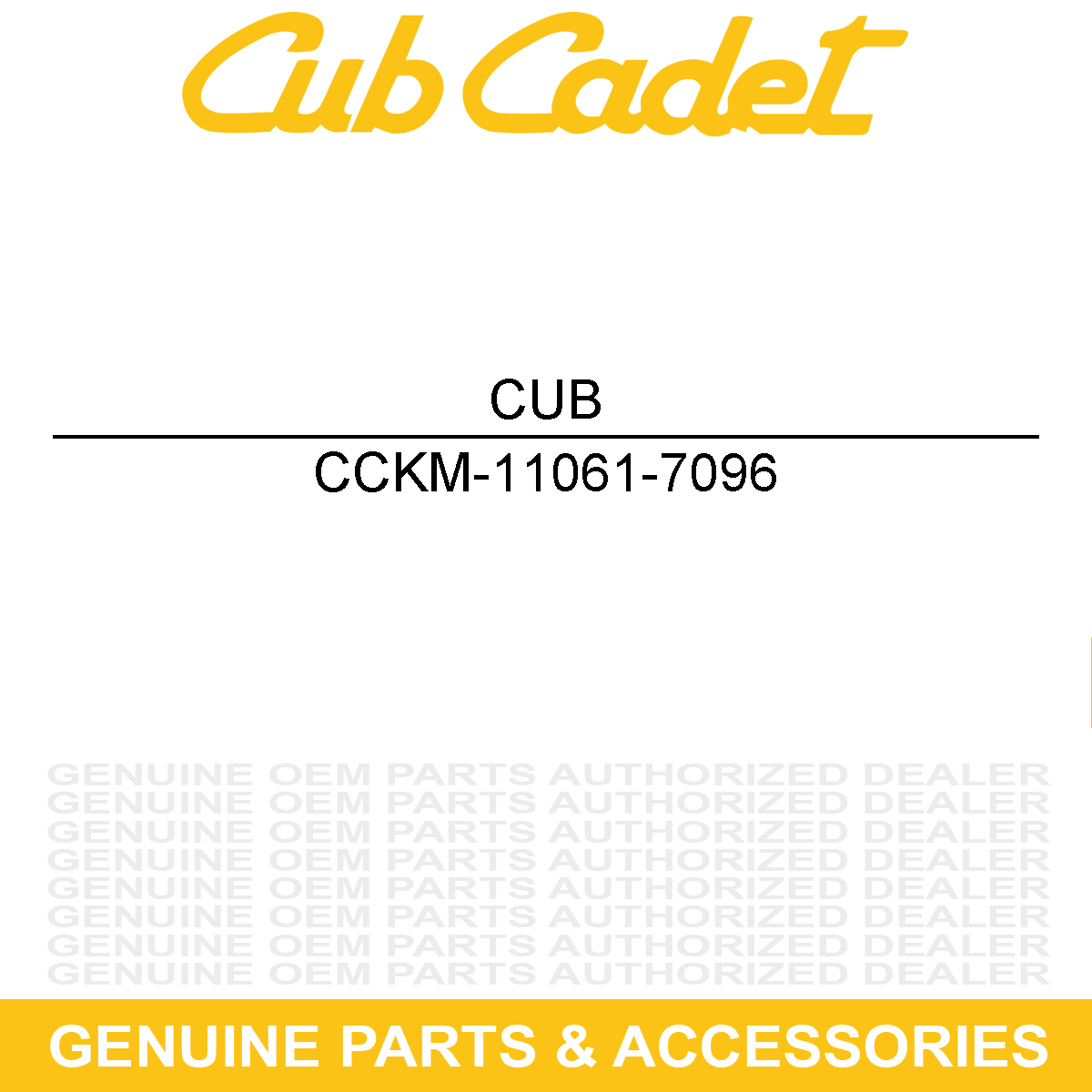 CUB CADET KM-11061-7096 Gasket