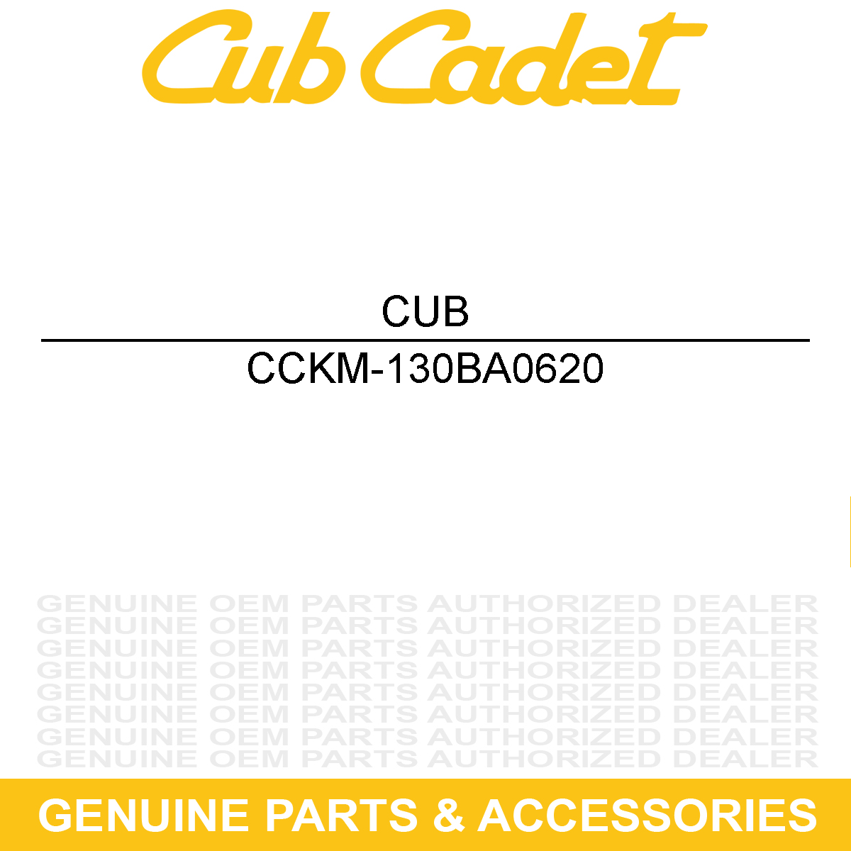 CUB CADET KM-130BA0620 Bolt