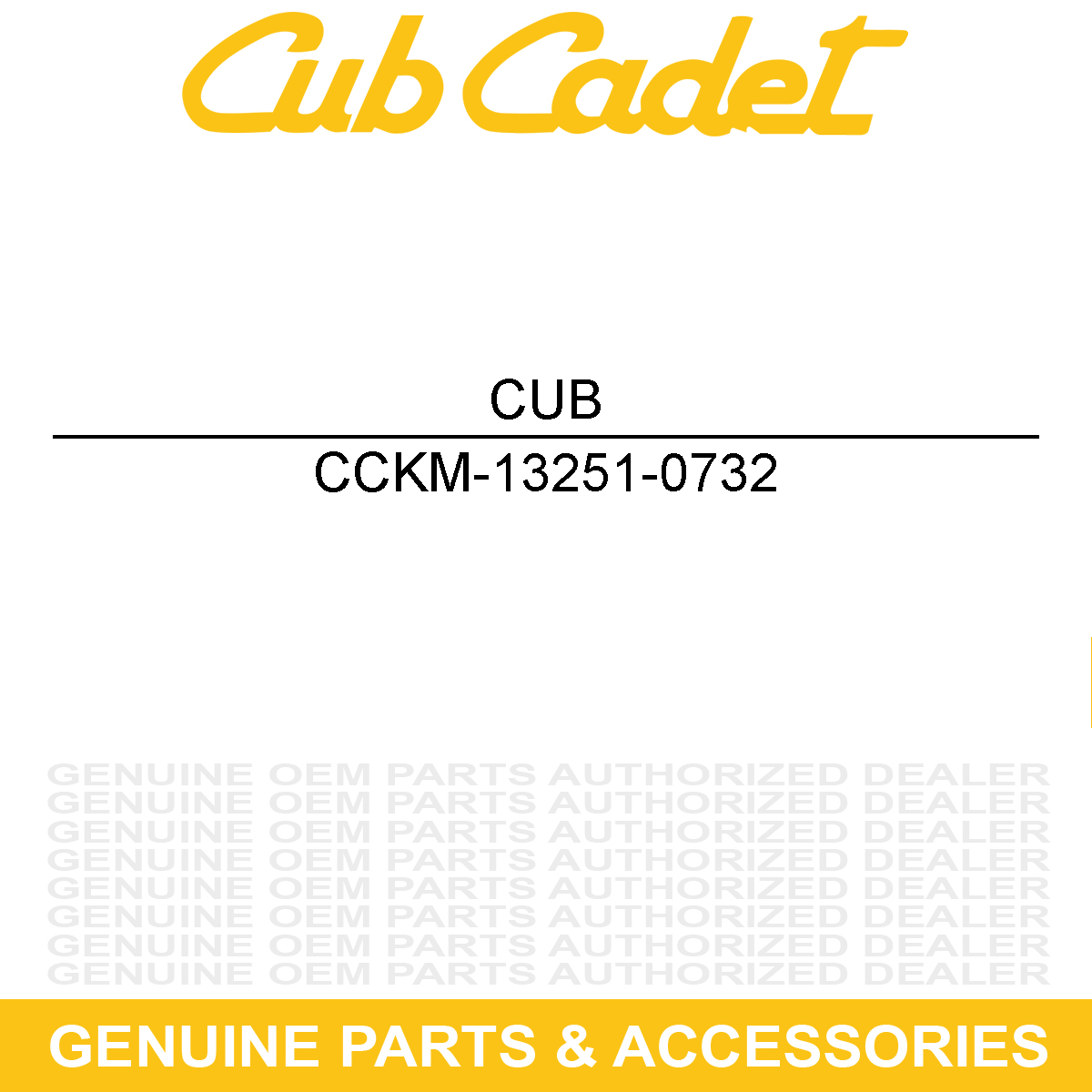 CUB CADET KM-13251-0732 Rod
