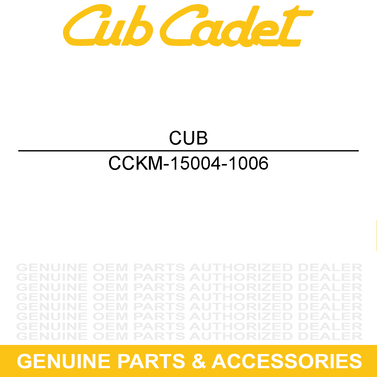 CUB CADET KM-15004-1006 Carburetor