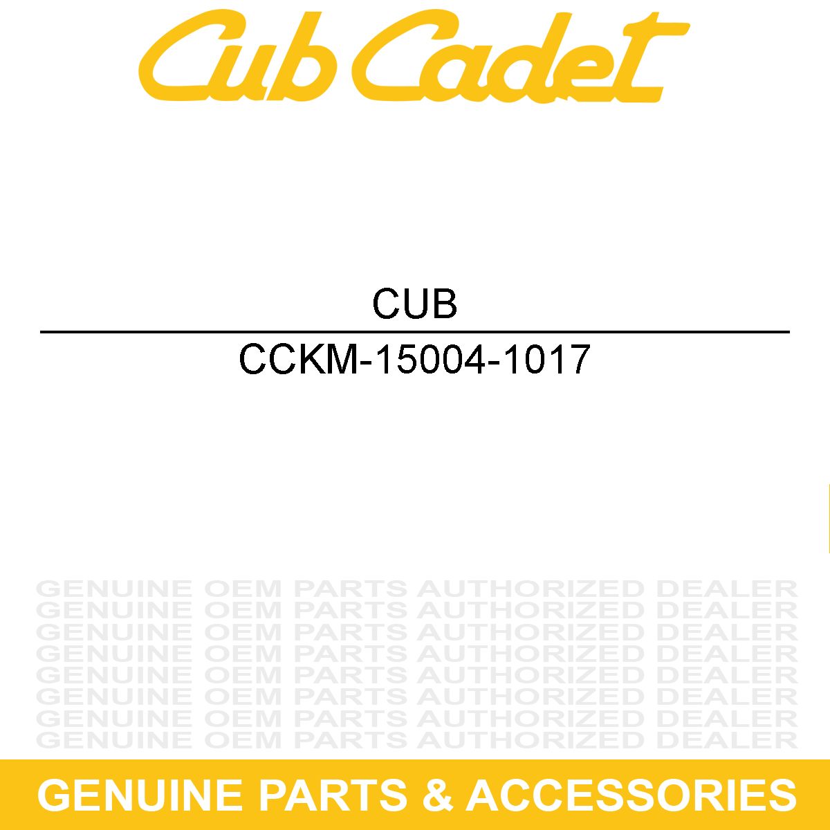 CUB CADET KM-15004-1017 Carburetor