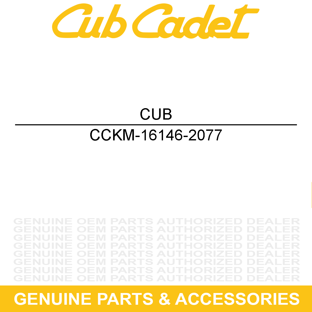 CUB CADET KM-16146-2077 Cover