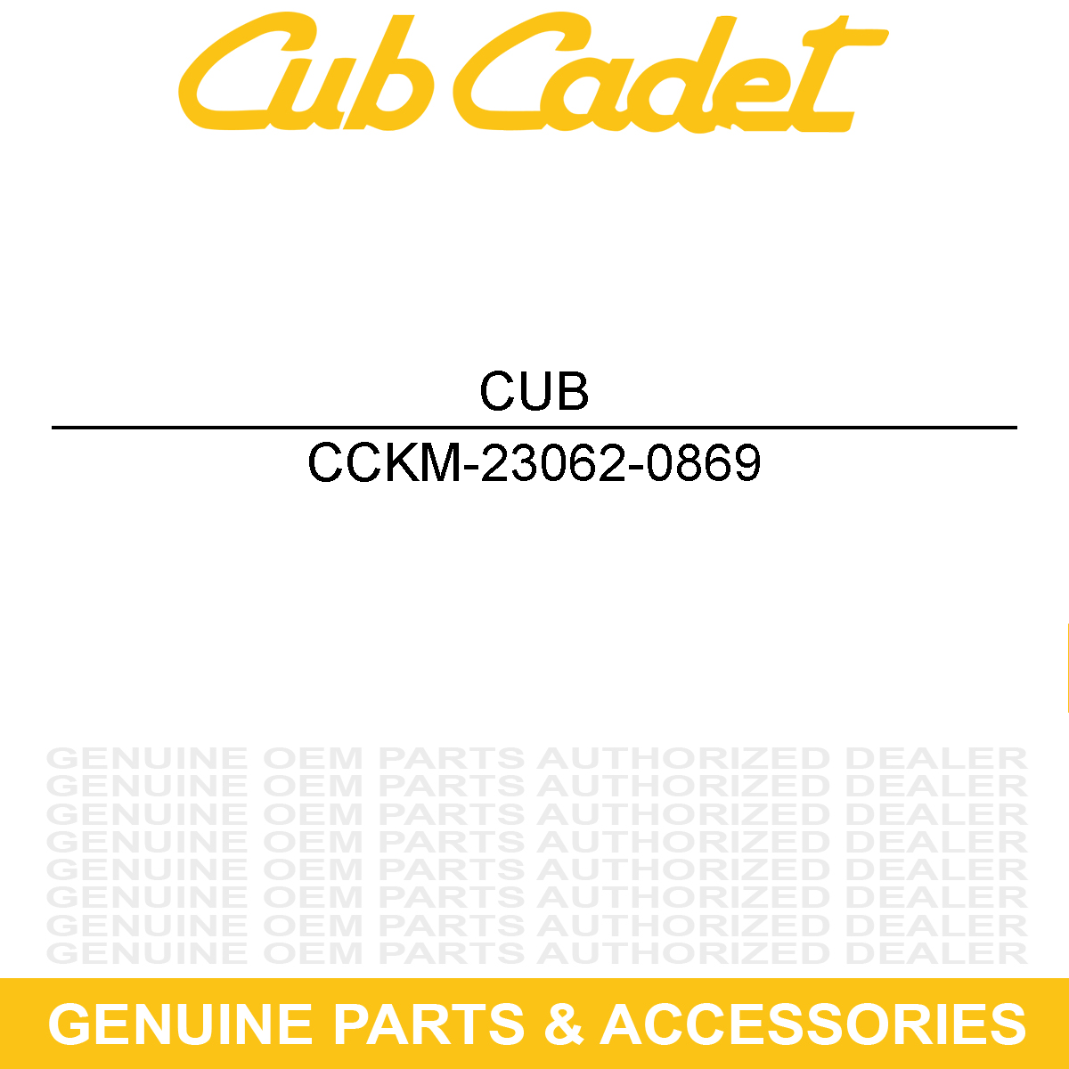 CUB CADET KM-23062-0869 Bracket