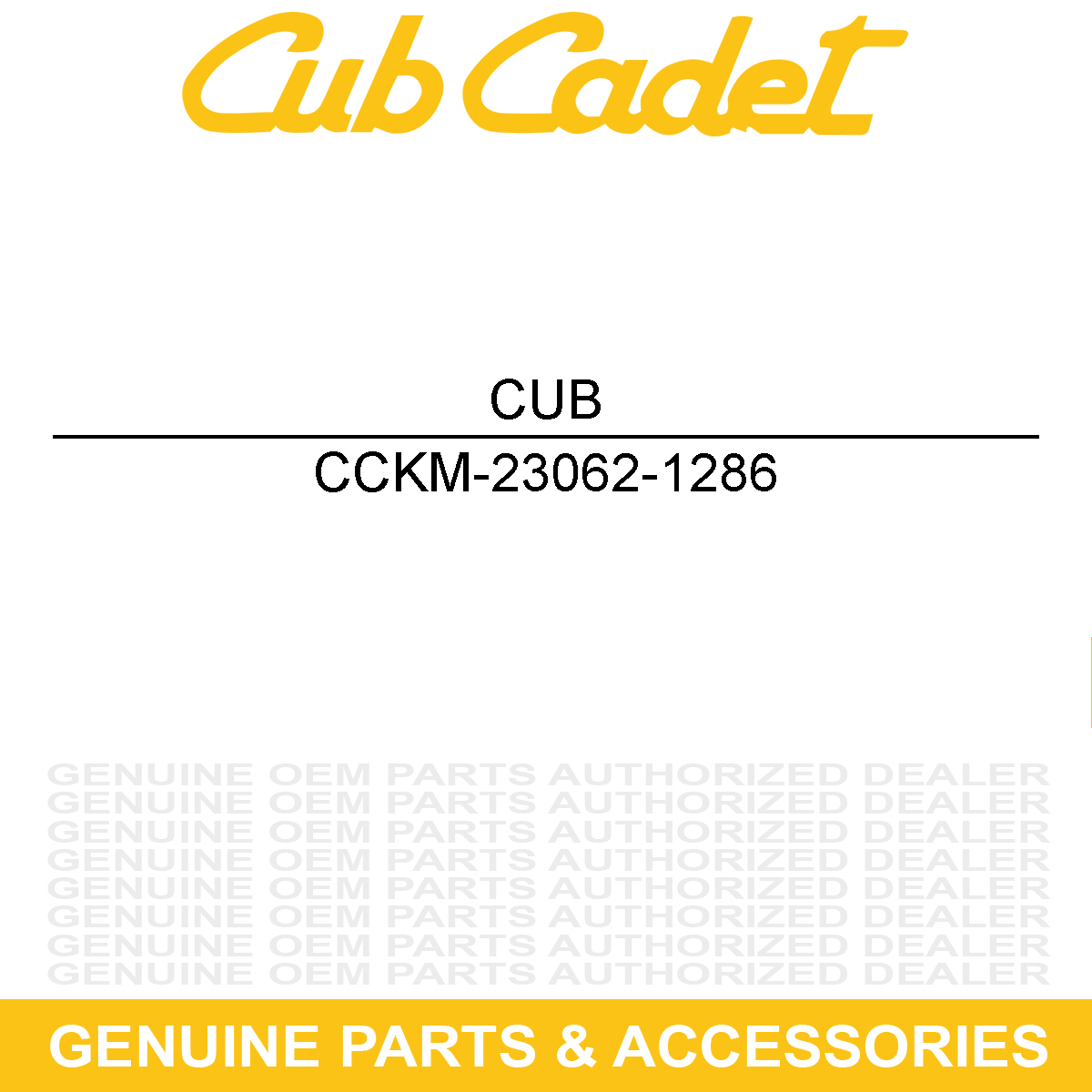 CUB CADET KM-23062-1286 Bracket