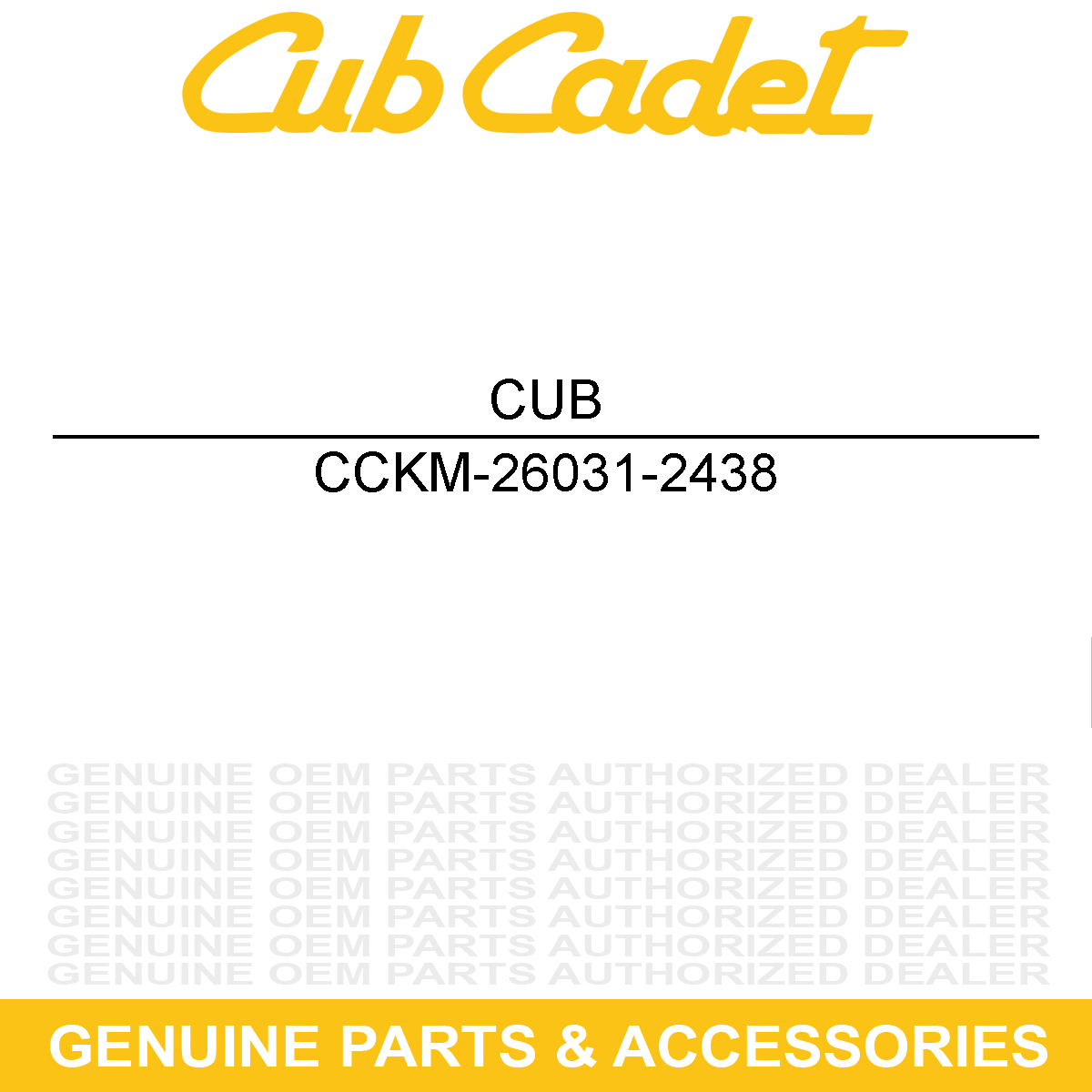 CUB CADET KM-26031-2438 Harness