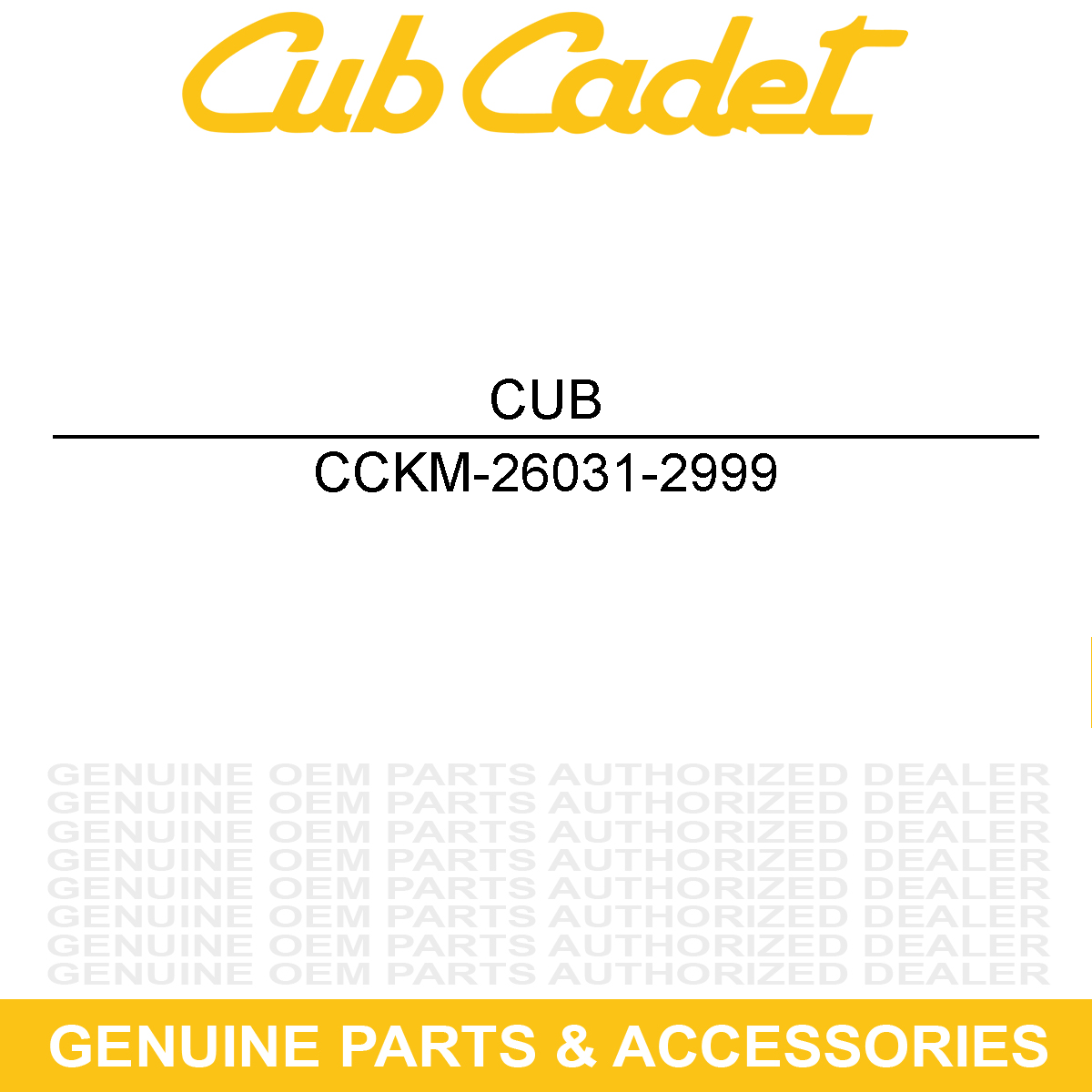 CUB CADET KM-26031-2999 Harness