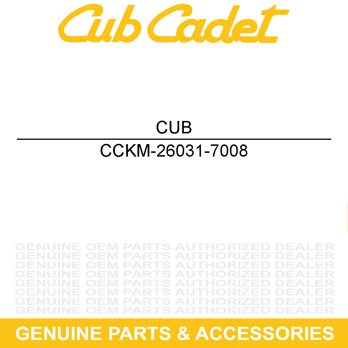 CUB CADET KM-26031-7008 Wire Harness