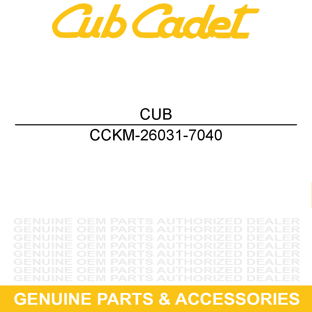 CUB CADET KM-26031-7040 Wiring Harness