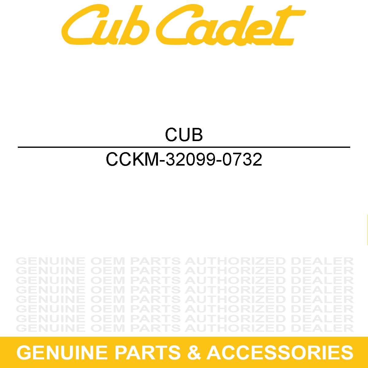 CUB CADET KM-32099-0732 Case