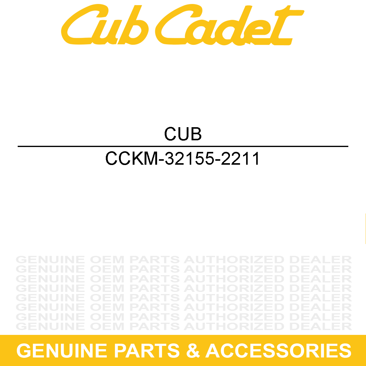 CUB CADET KM-32155-2211 Pipe