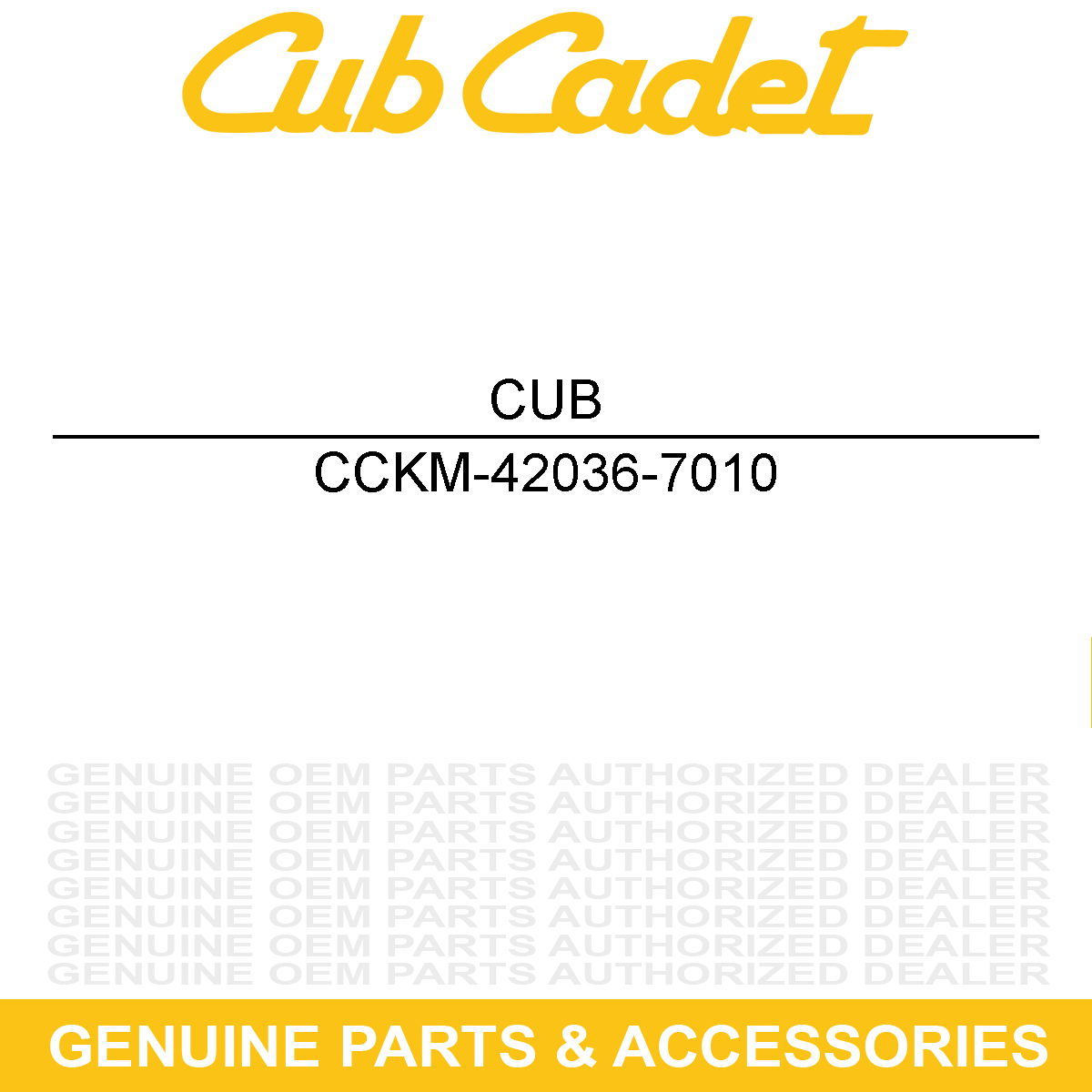 CUB CADET KM-42036-7010 Sleeve