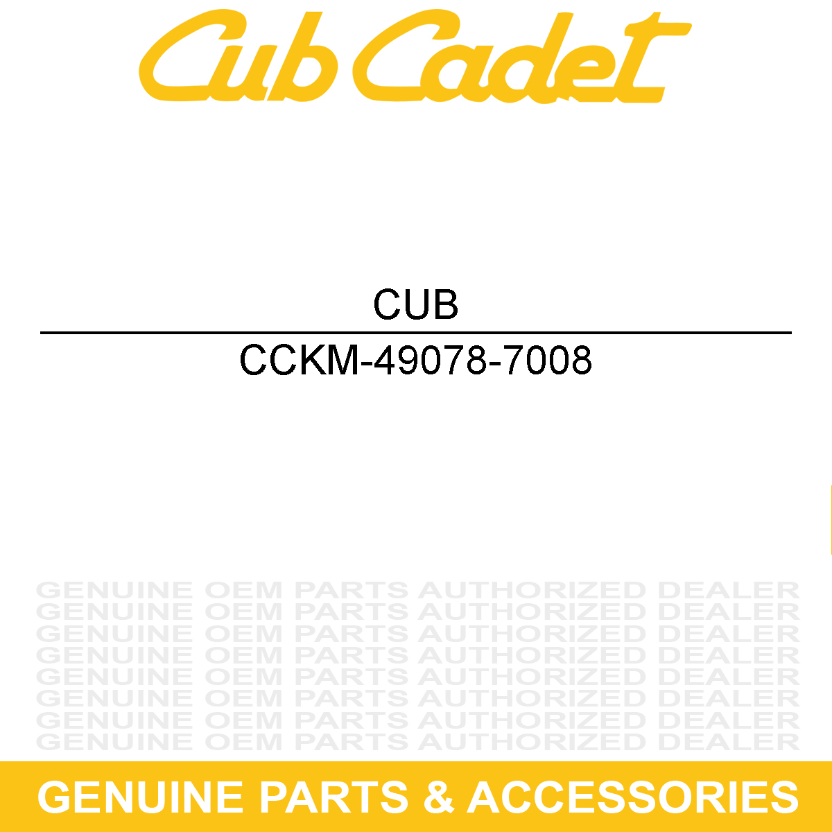CUB CADET KM-49078-7008 Spring