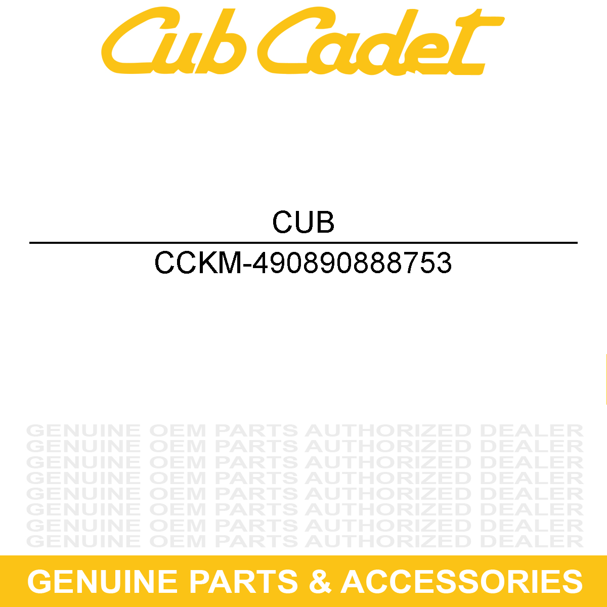 CUB CADET KM-490890888753 Shroud