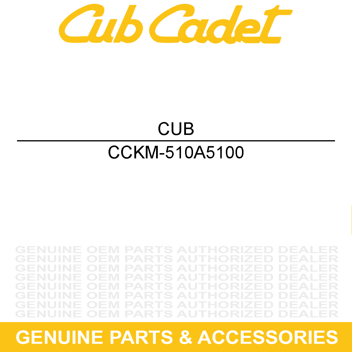 CUB CADET KM-510A5100 Key Switch