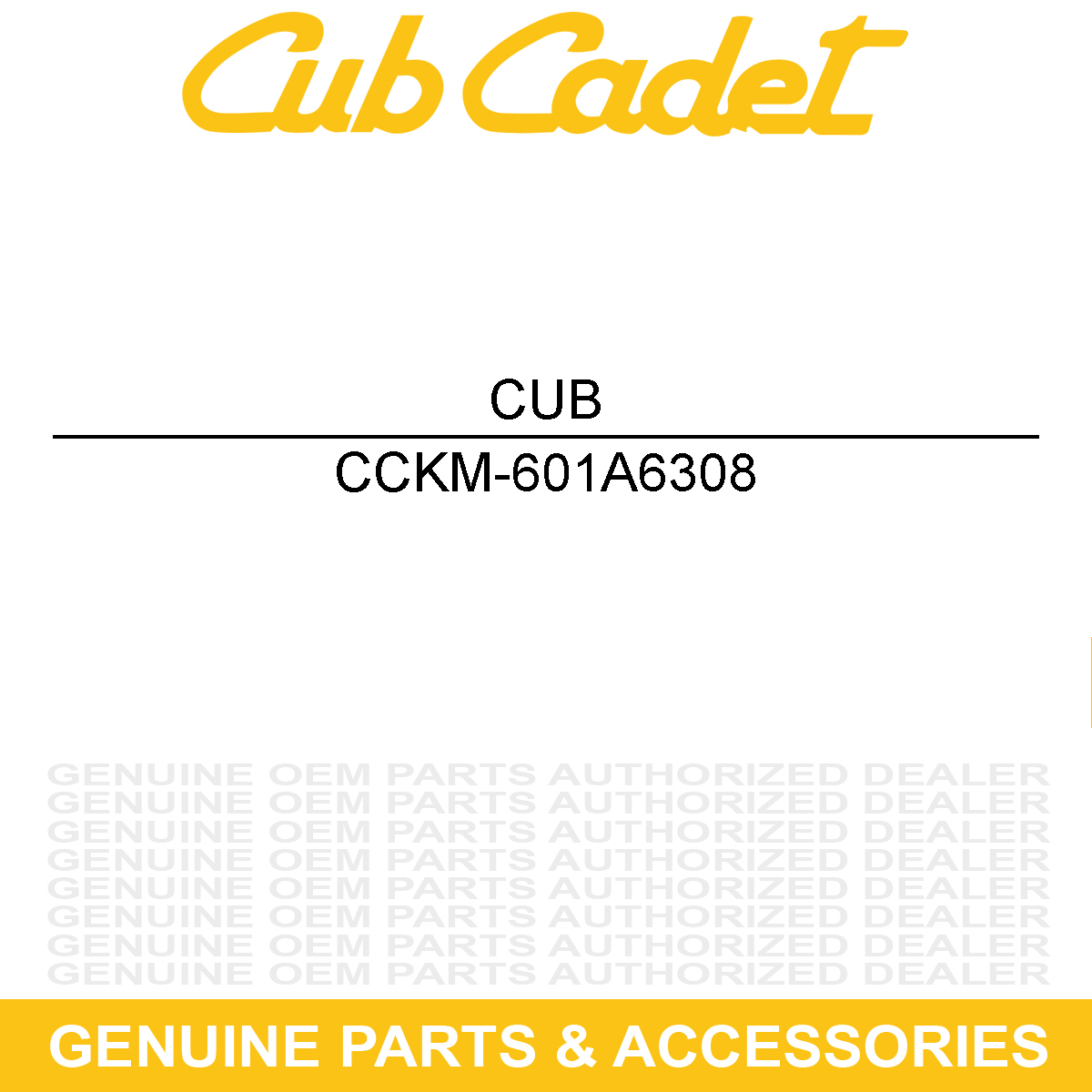 CUB CADET KM-601A6308 Ball Bearing