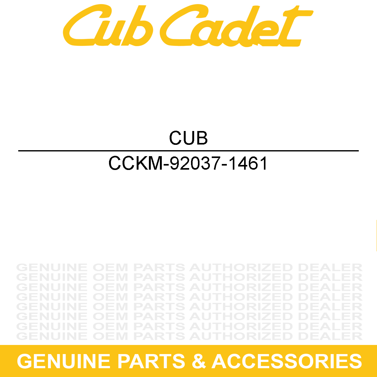 CUB CADET KM-92037-1461 Hardware