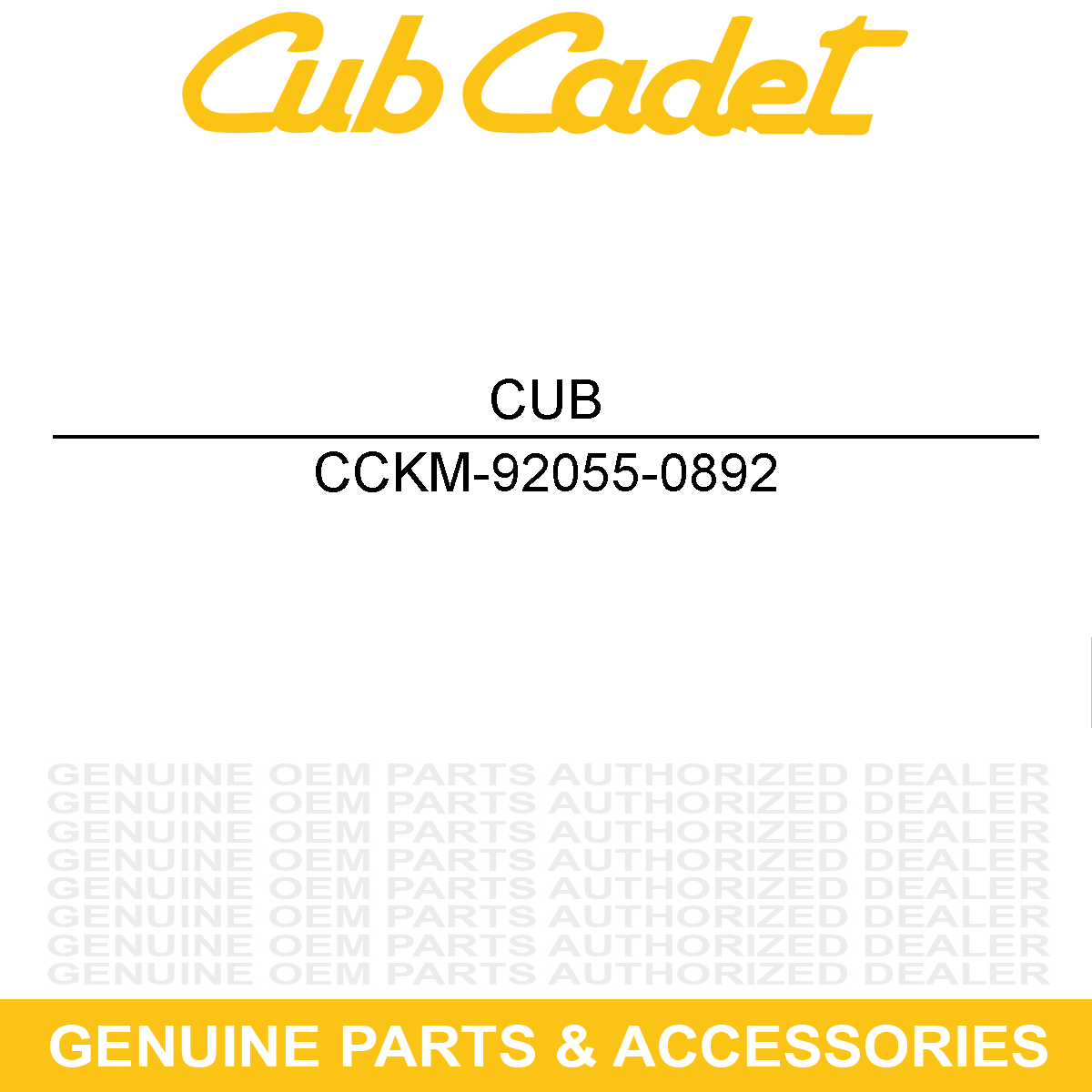 CUB CADET KM-92055-0892 Ring