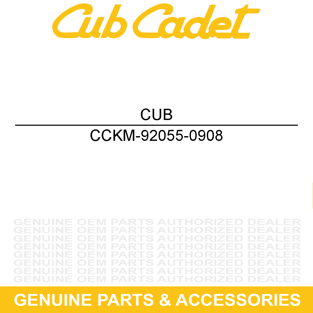 CUB CADET KM-92055-0908 O-Ring