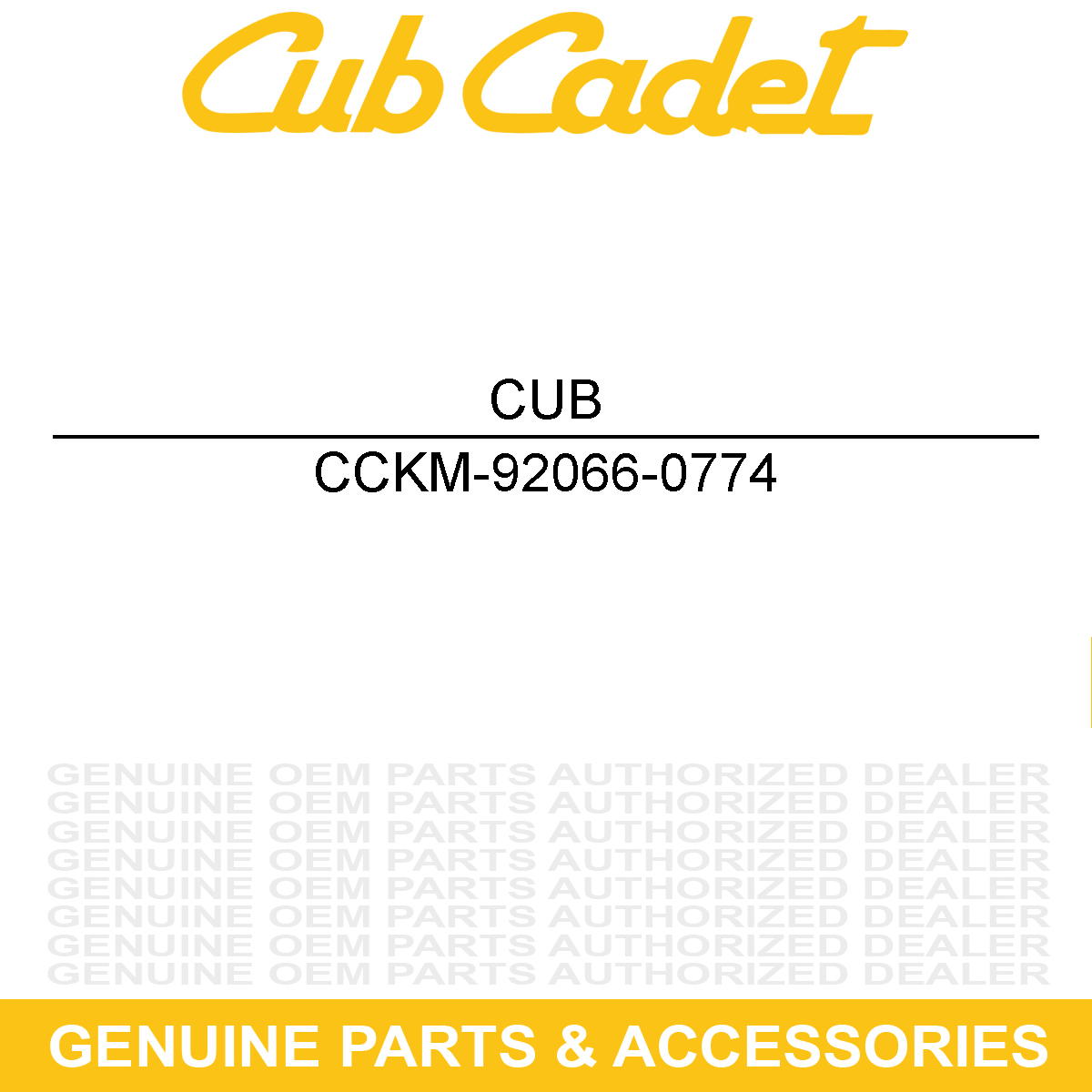 MTD KM-92066-0774 Oil Plug