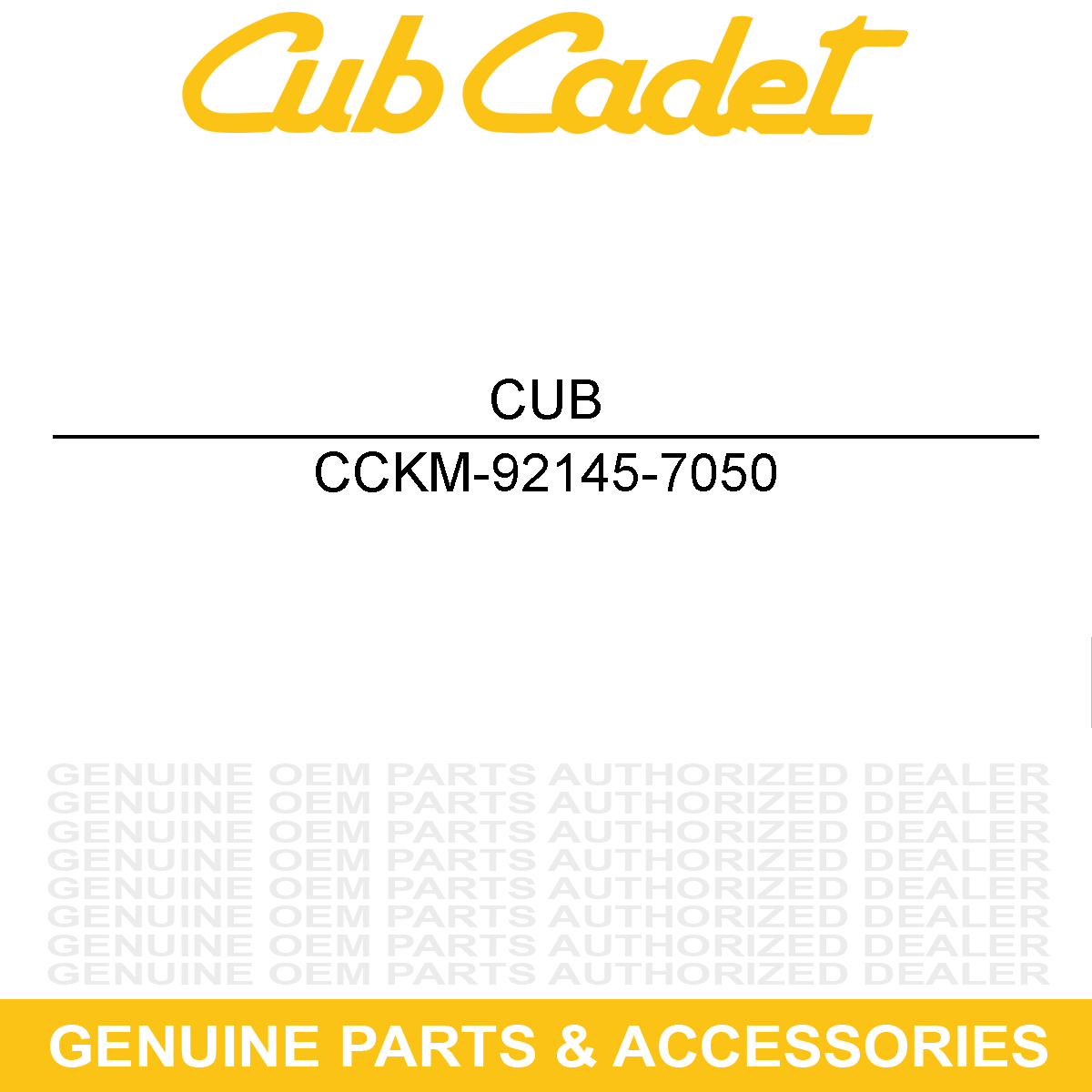 CUB CADET KM-92145-7050 Spring