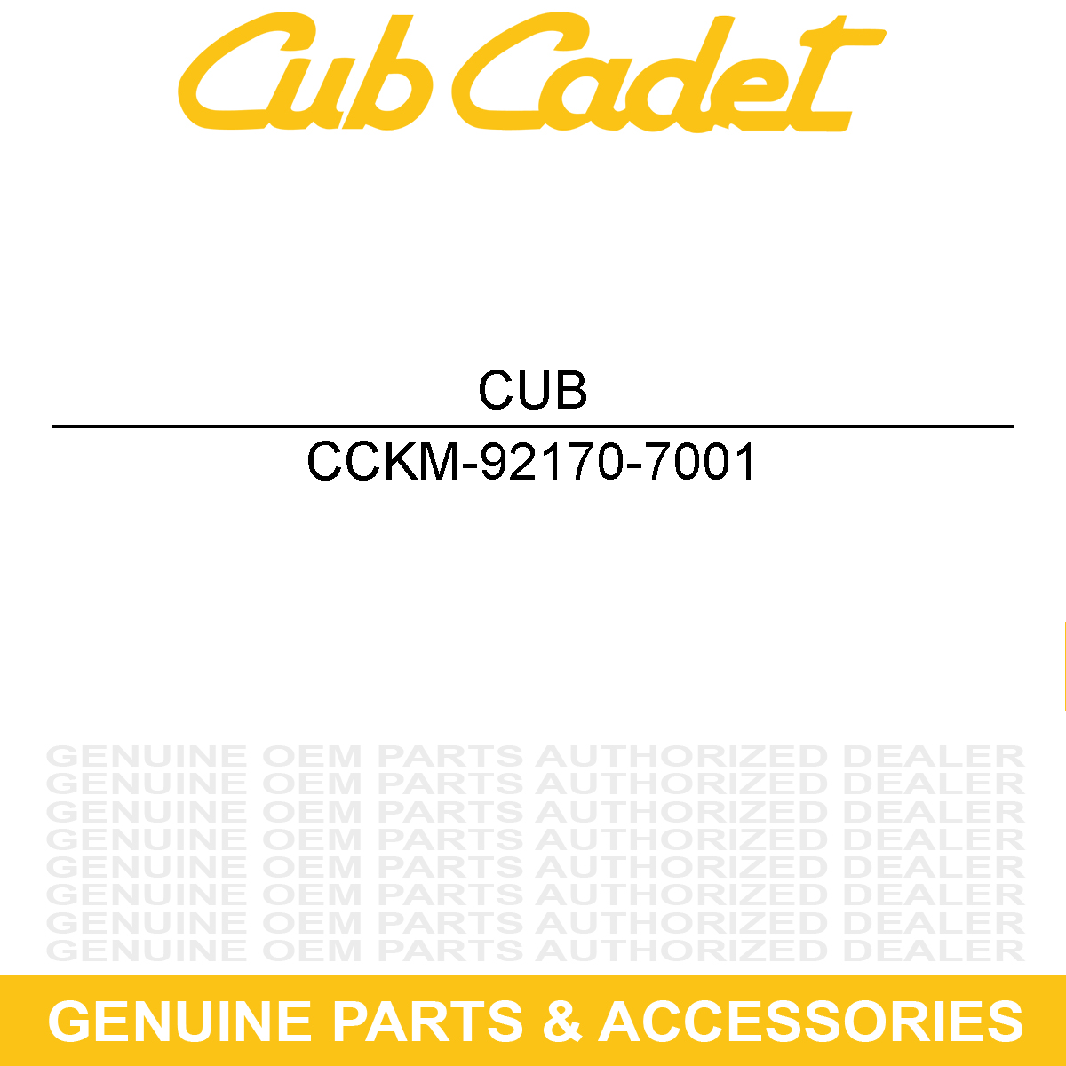 MTD KM-92170-7001 Hardware