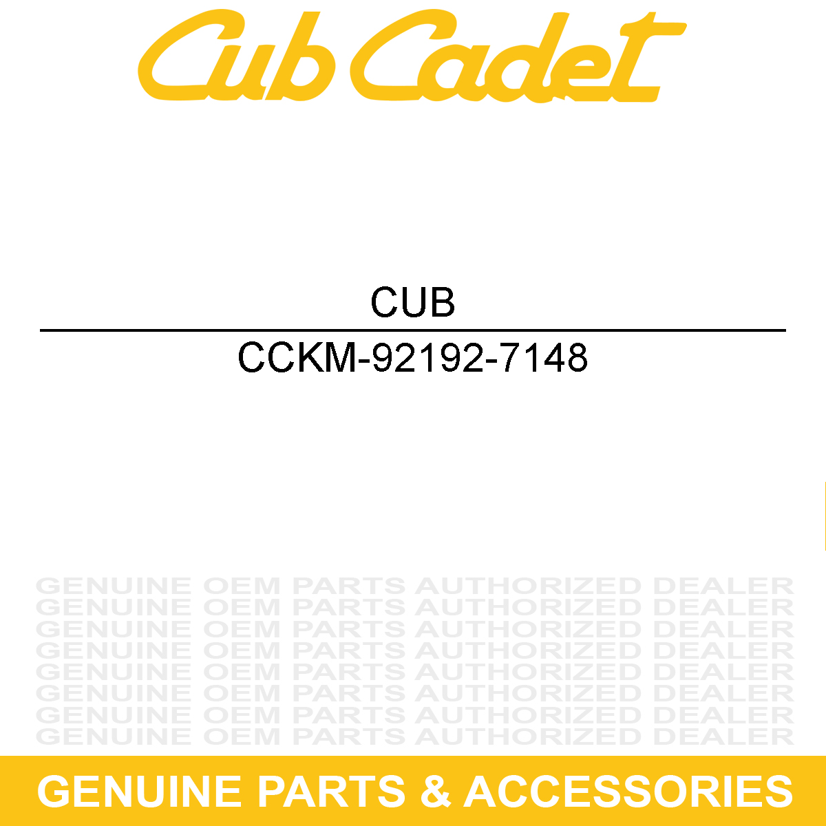 CUB CADET KM-92192-7148 Fuel Hose