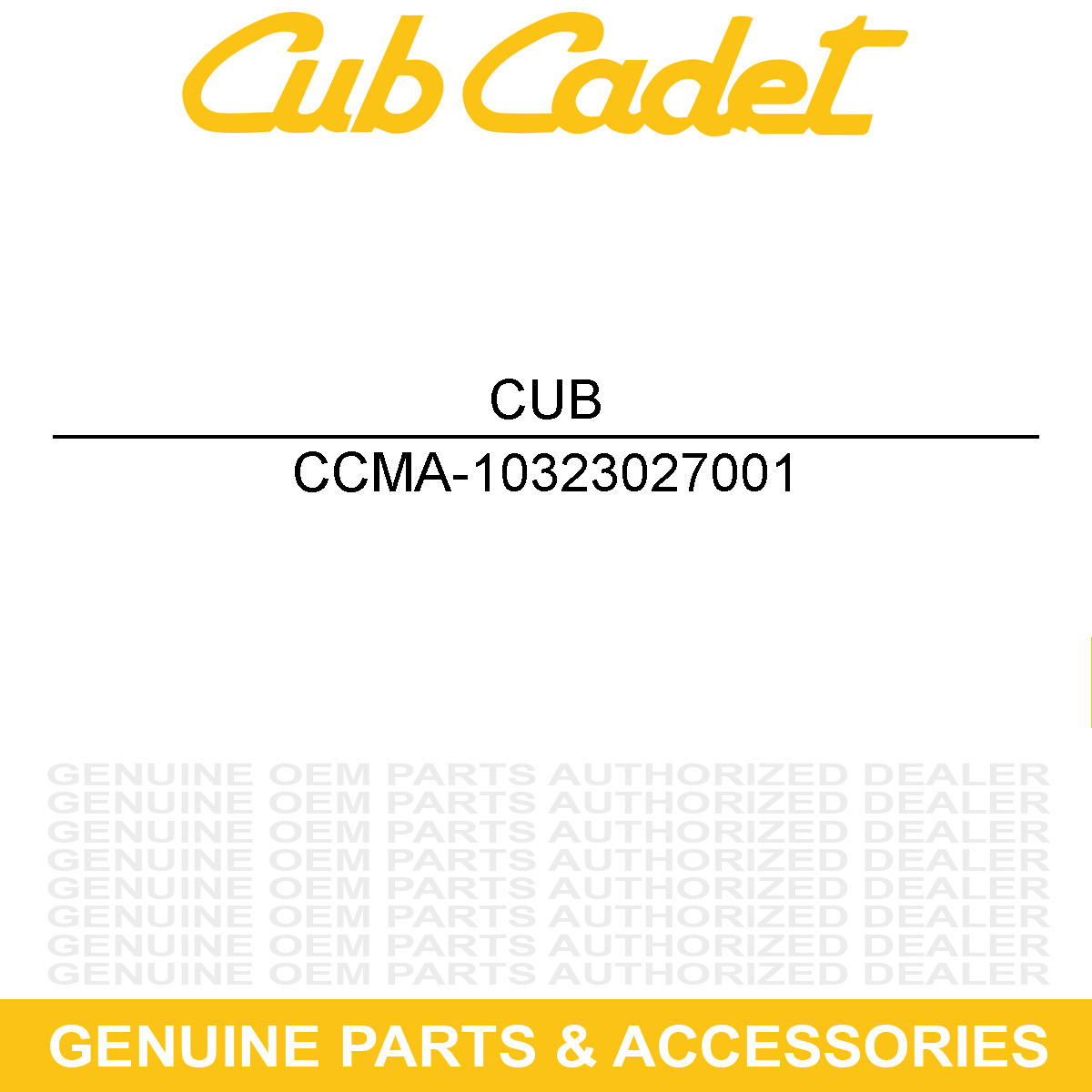 CUB CADET MA-10323027001 Linkage