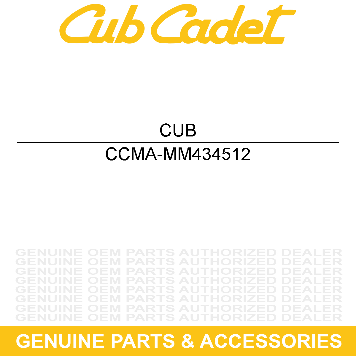 CUB CADET MA-MM434512 Ring