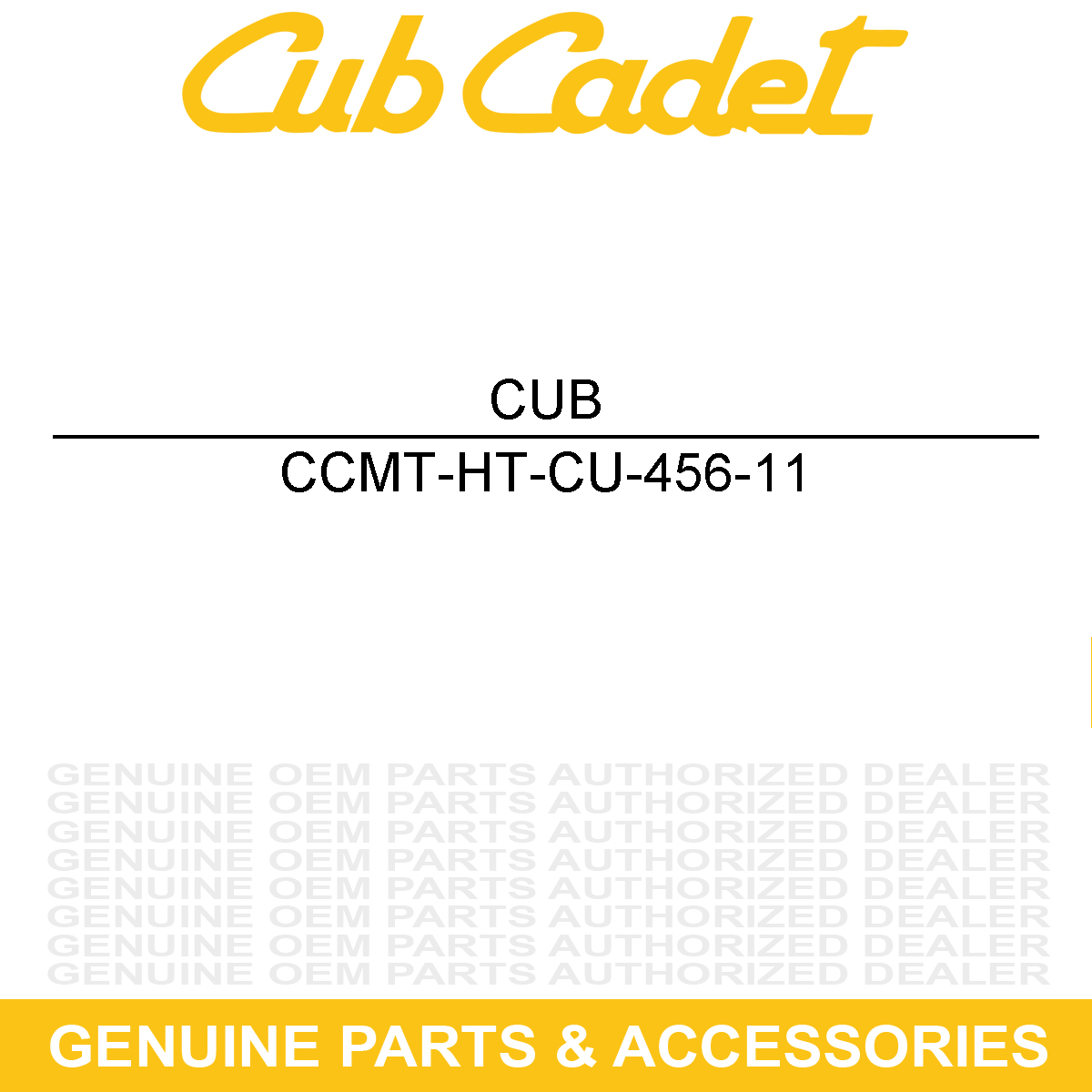 CUB CADET MT-HT-CU-456-11 Snow Cab