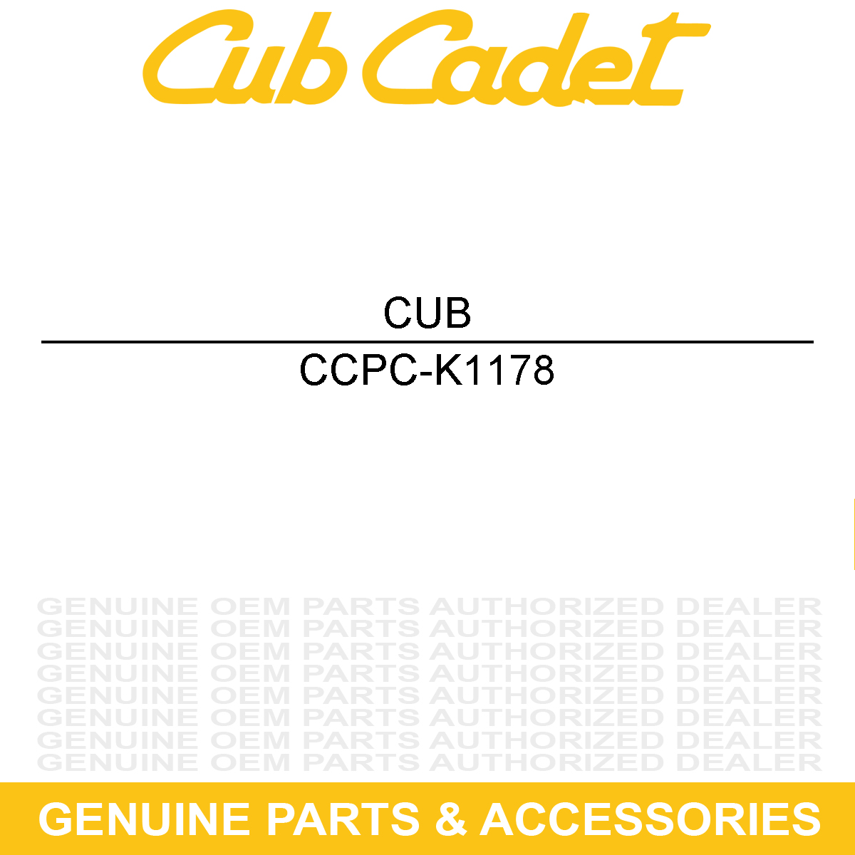 CUB CADET PC-K1178 Flange Nut