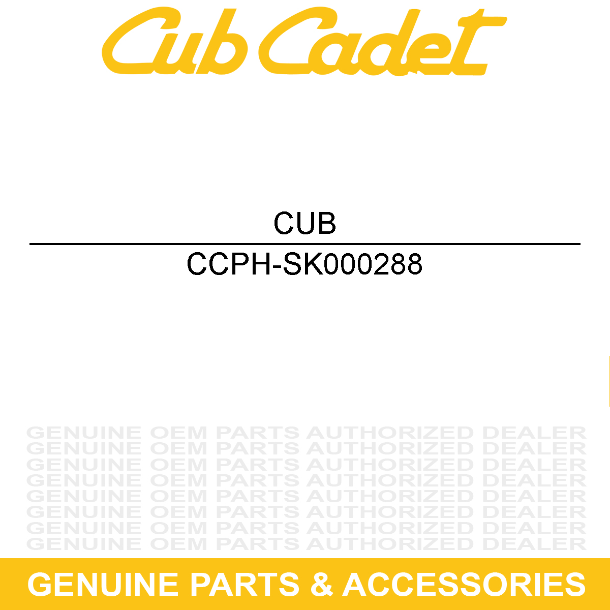 CUB CADET PH-SK000288 Service Kit