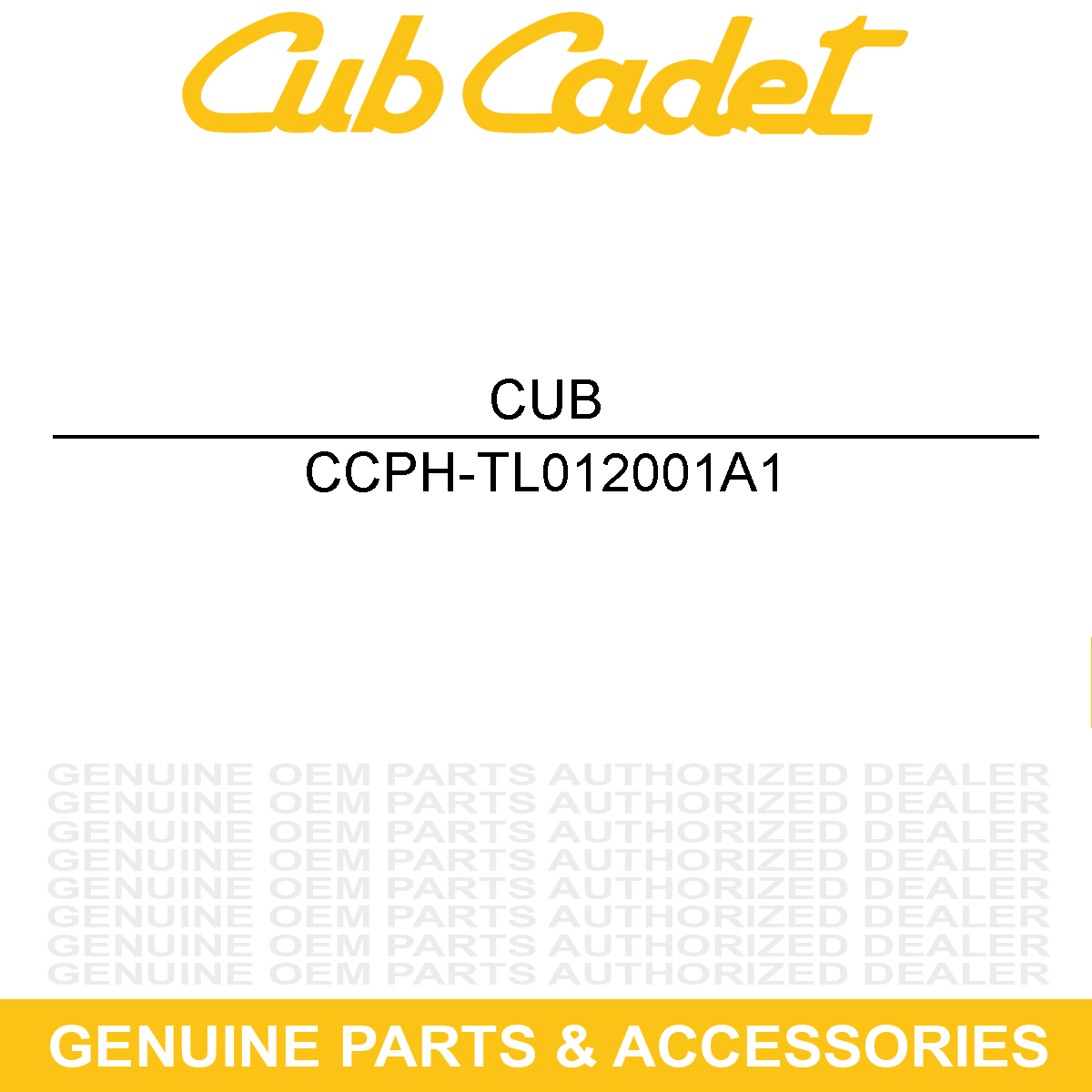 CUB CADET PH-TL012001A1 Housing