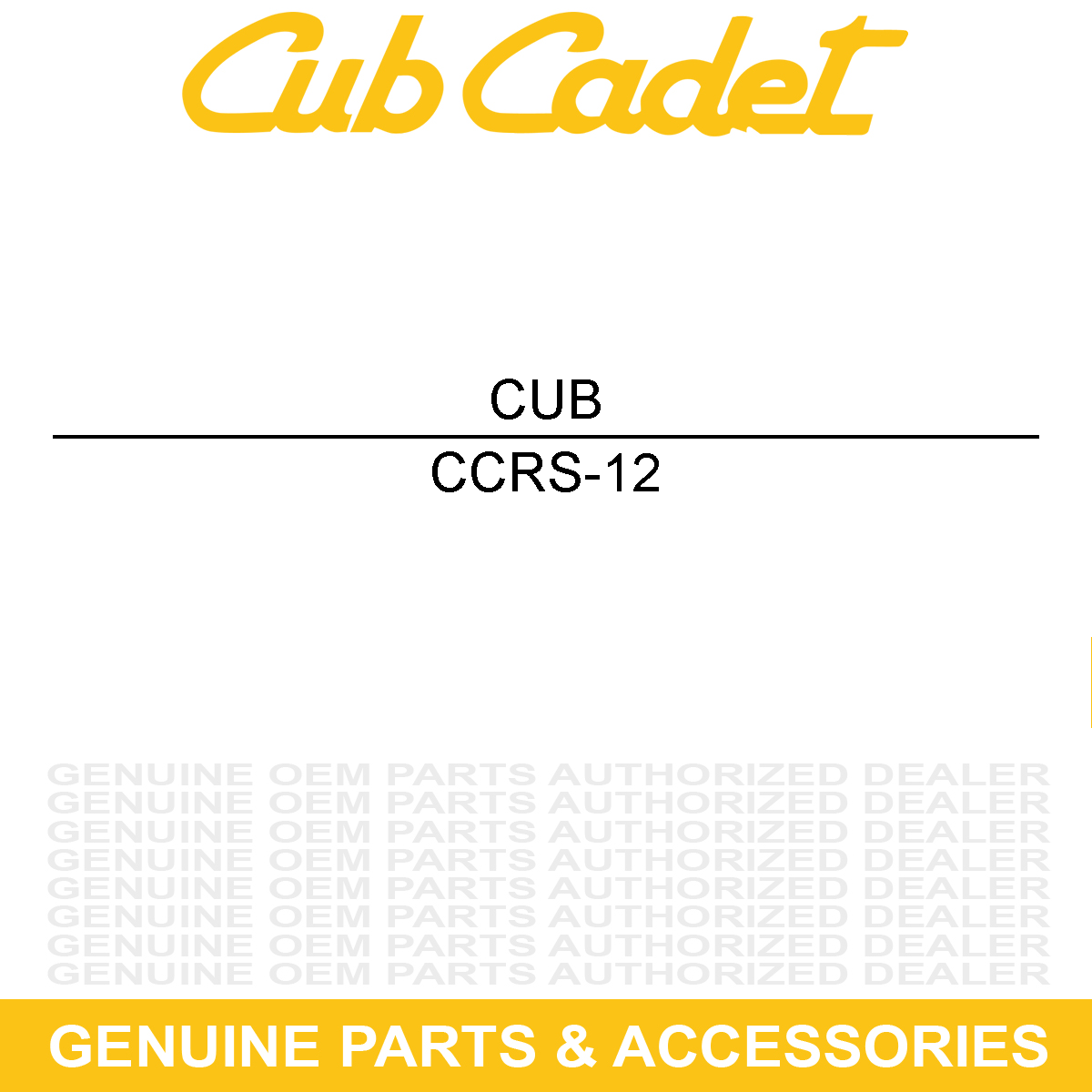 CUB CADET RS-12 Spring