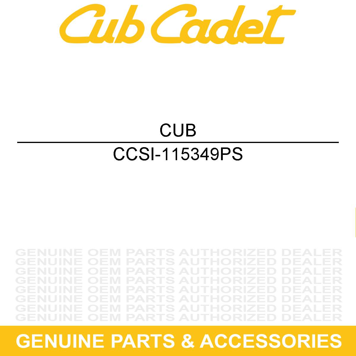 CUB CADET SI-115349PS Track Kit