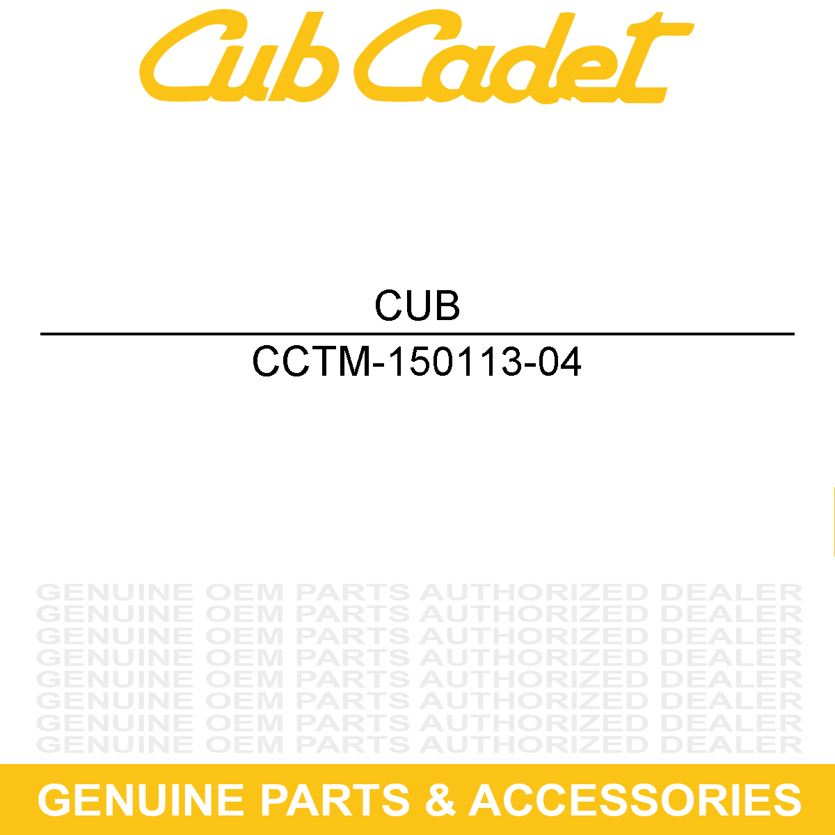 CUB CADET TM-150113-04 Ring