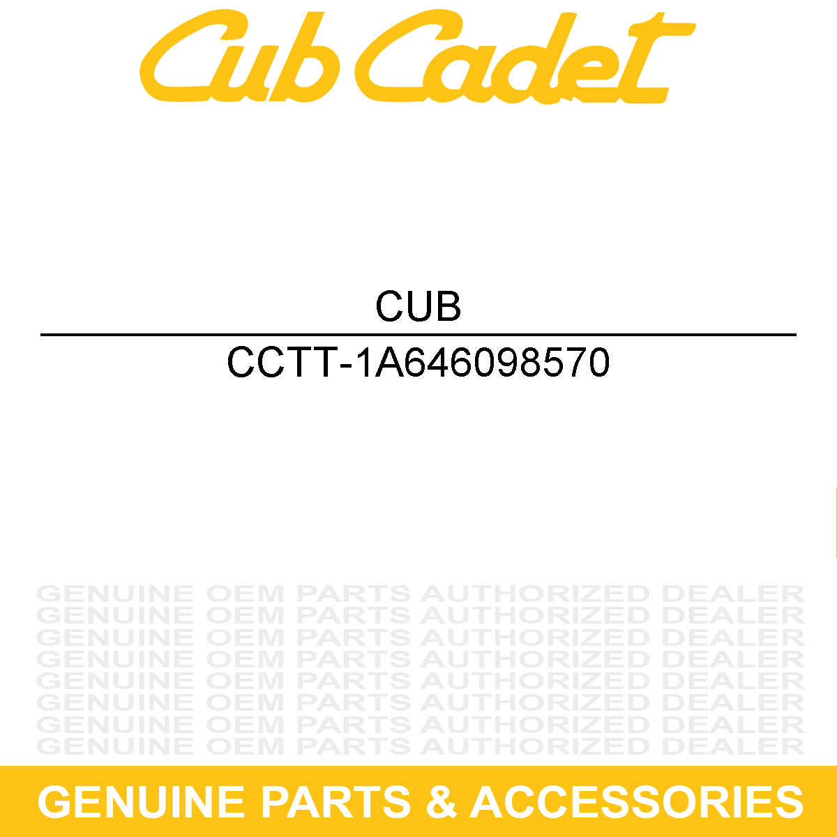 CUB CADET TT-1A646098570 Housing