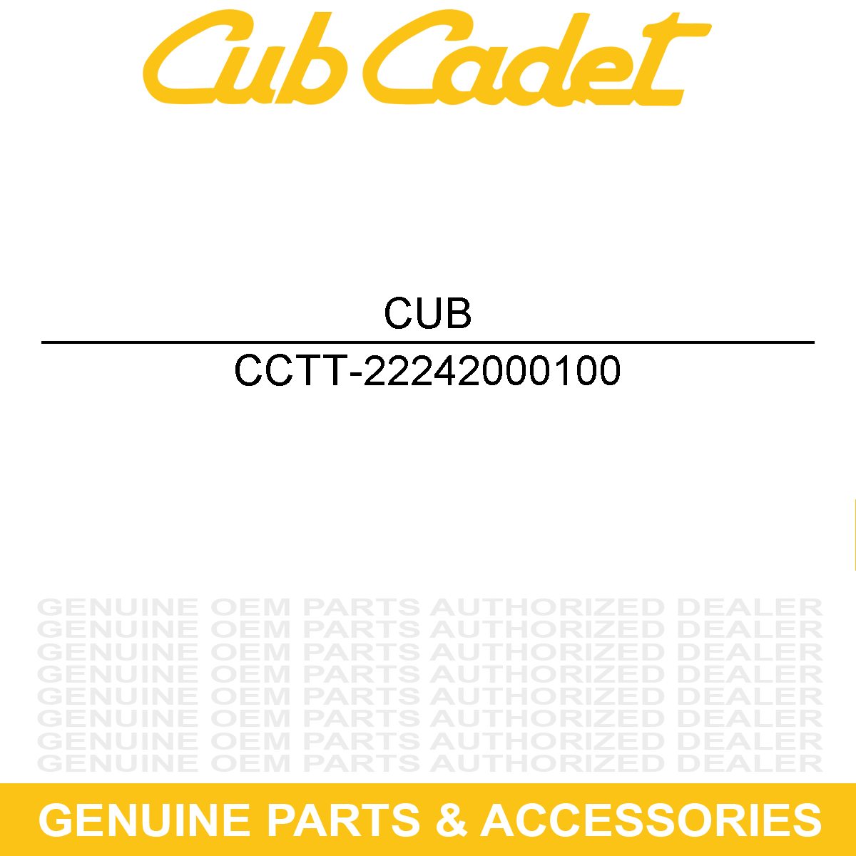 CUB CADET TT-22242000100 Ring