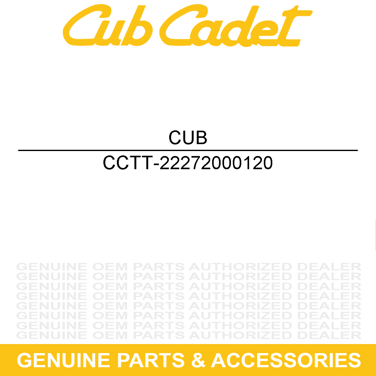 CUB CADET TT-22272000120 Ring