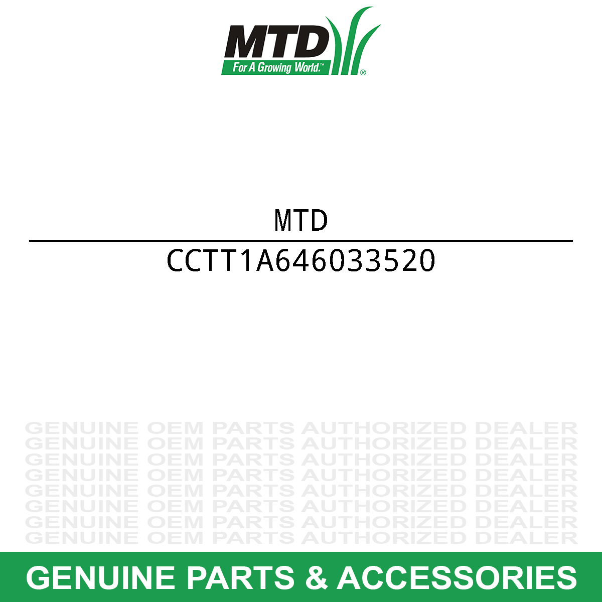 MTD TT-1A646033520 Gear
